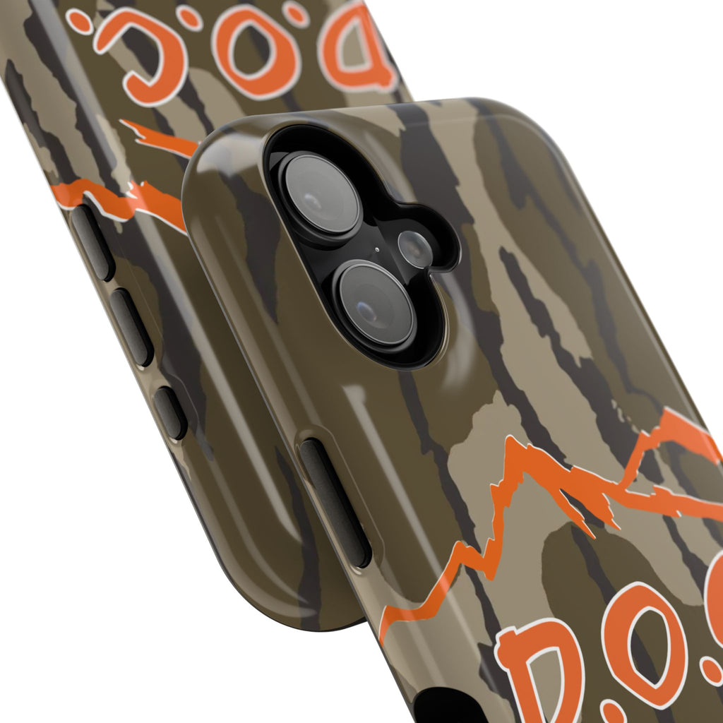 Camouflage Impact-Resistant Phone Case — D.O.C. Mountain Logo