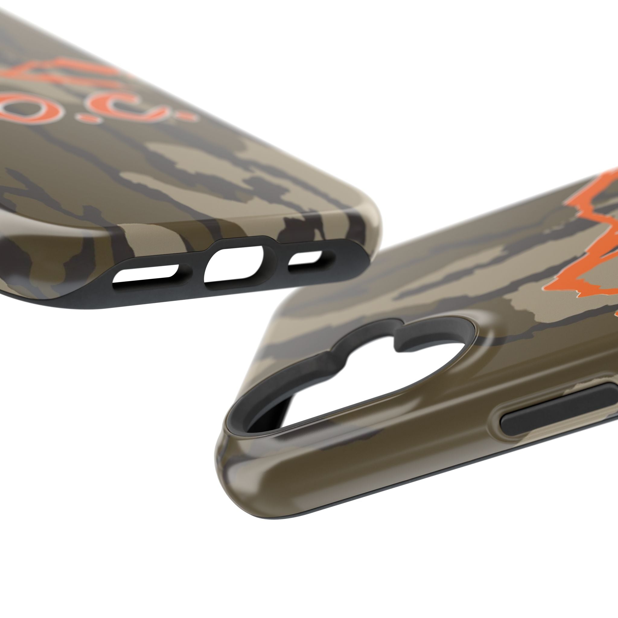 Camouflage Impact-Resistant Phone Case — D.O.C. Mountain Logo