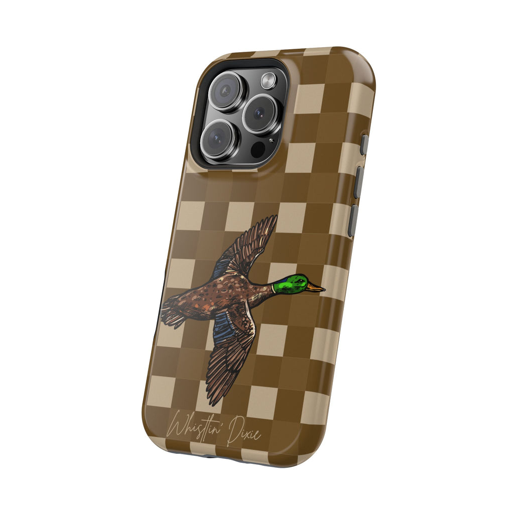 Duck Plaid Magnetic Impact-Resistant Phone Case