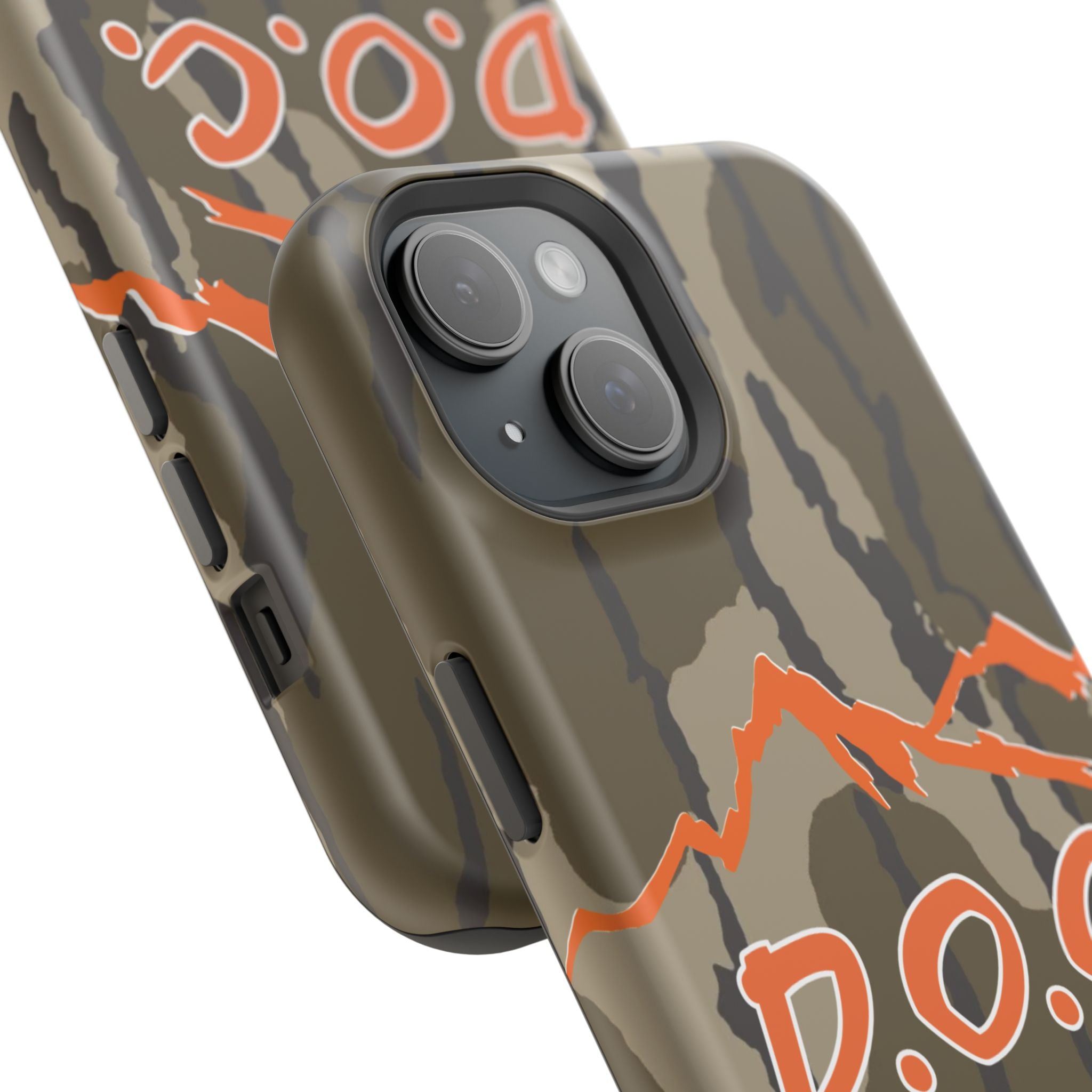 Camouflage Impact-Resistant Phone Case — D.O.C. Mountain Logo