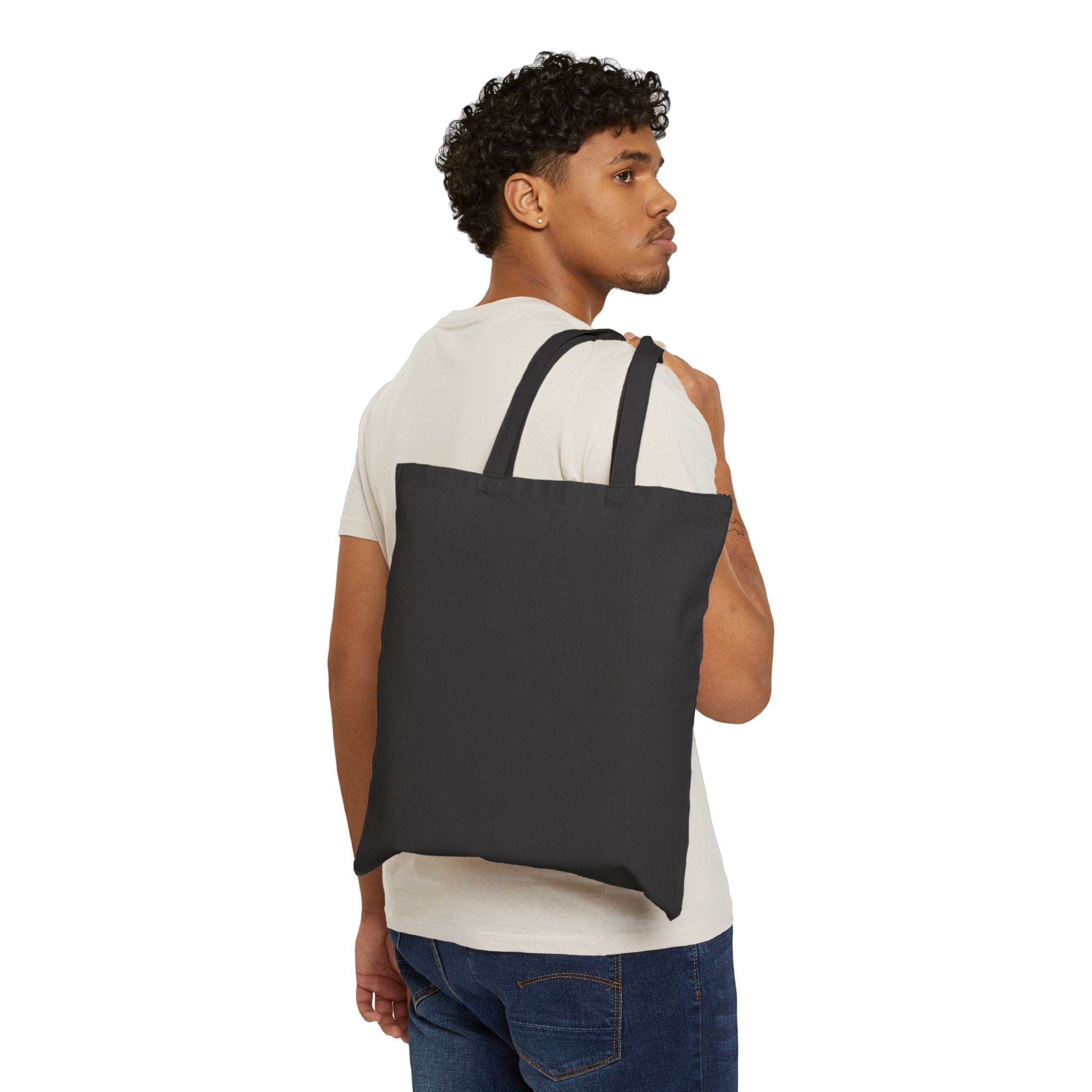 Canvas Tote Bag — #HuntingLife Headwrap Graphic Eco Shopper