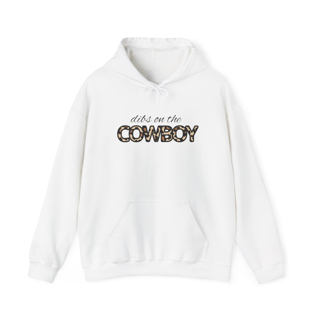 Dibs On The Cowboy Leopard-Print Hoodie – Western Cowgirl Graphic Sweatshirt