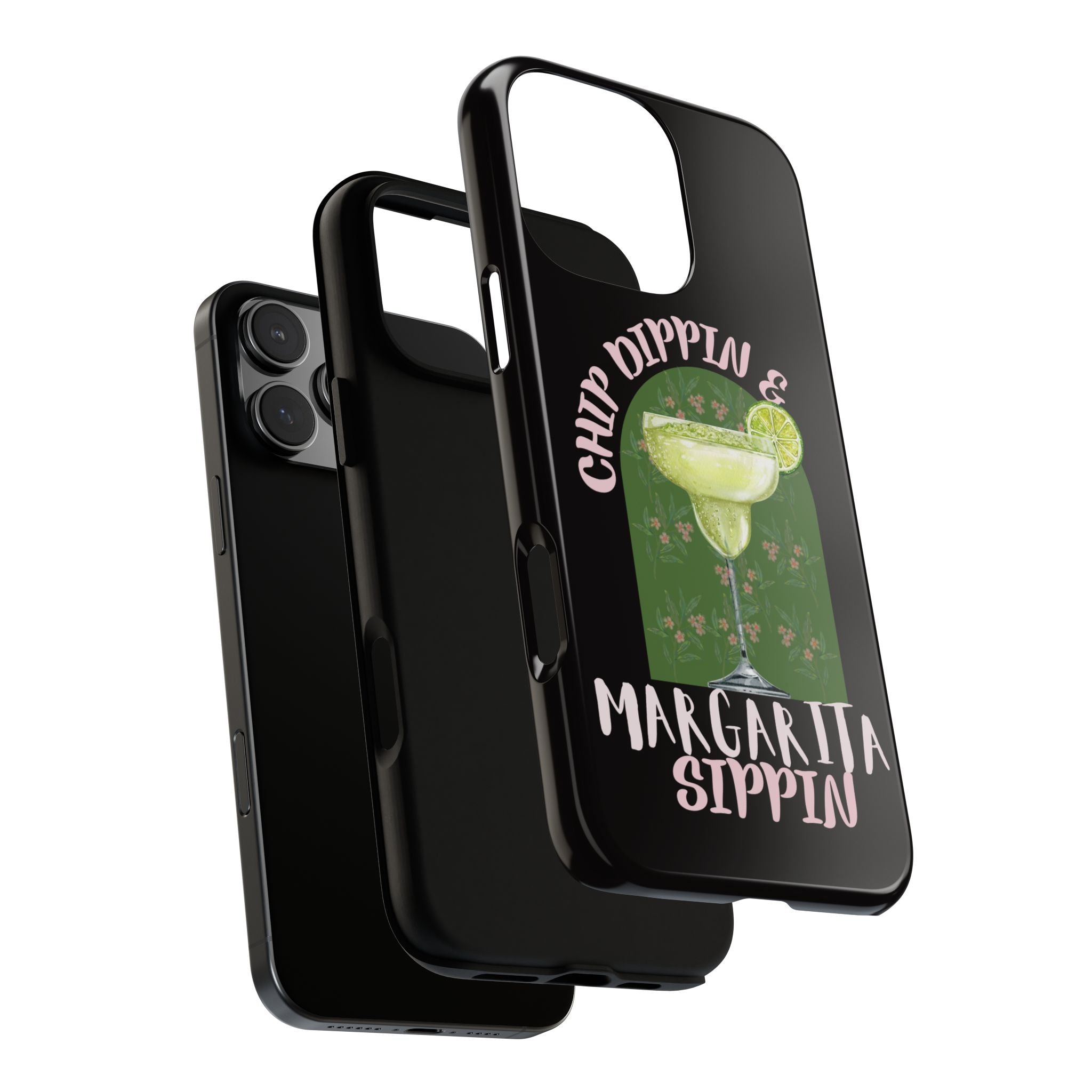 Margarita Sippin' Phone Case – 'Chip Dippin & Margarita Sippin' Cocktail Graphic