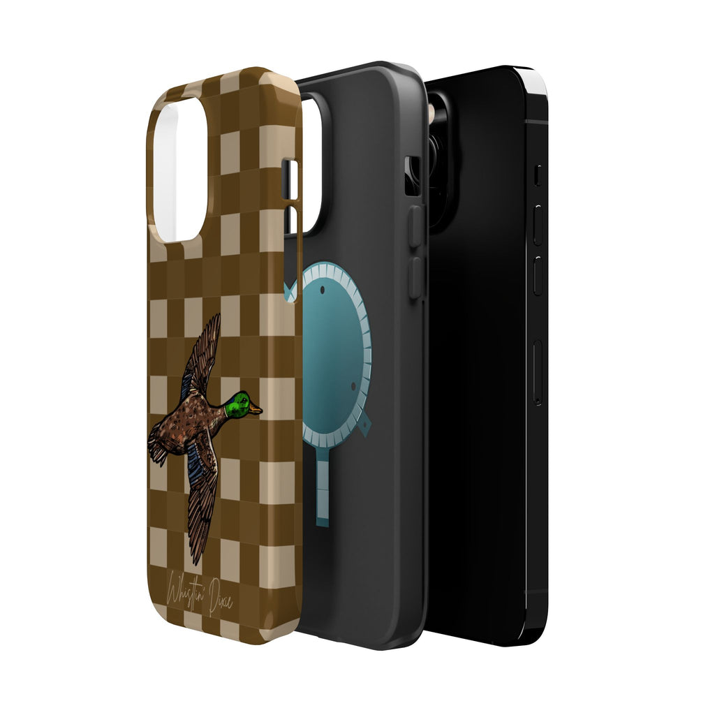 Duck Plaid Magnetic Impact-Resistant Phone Case