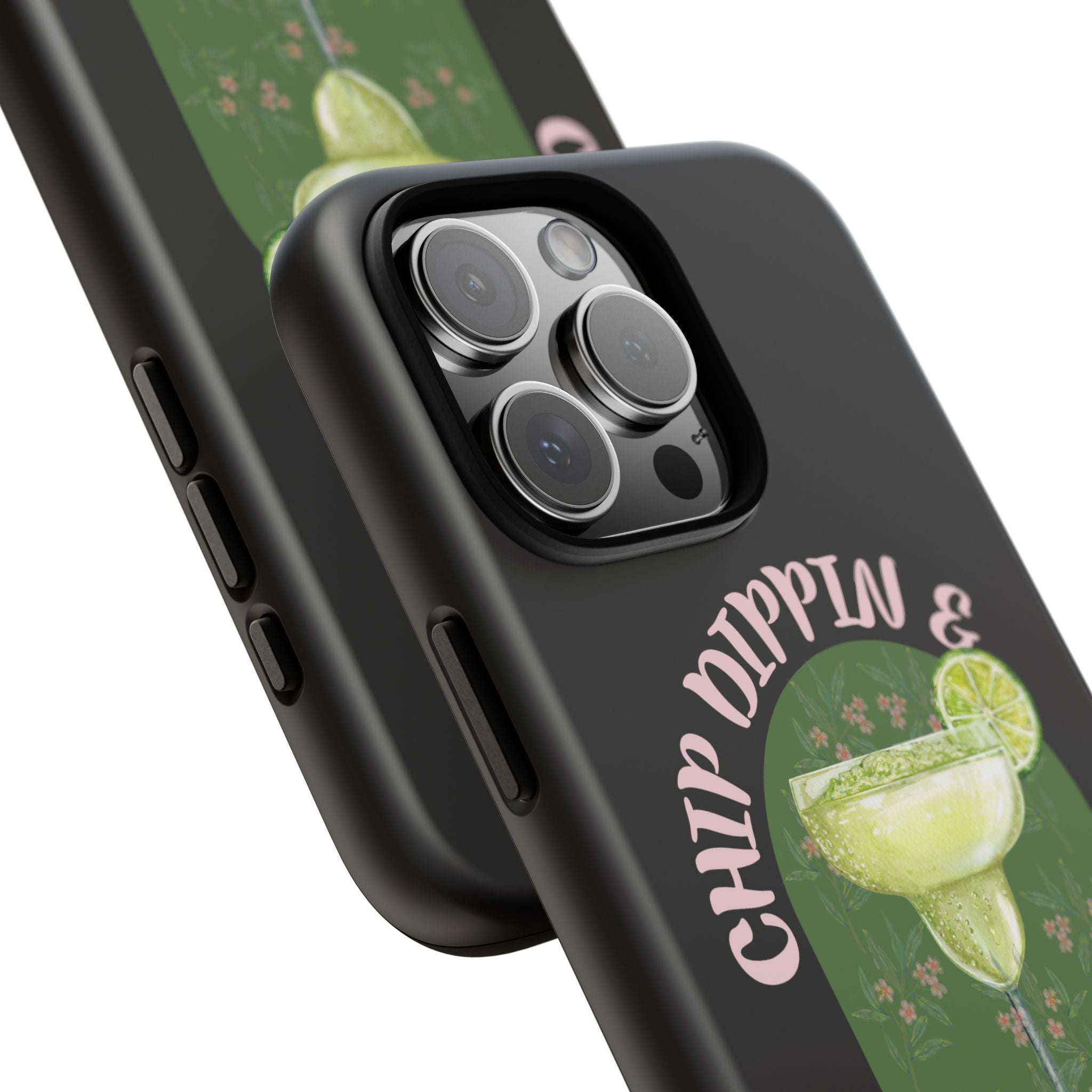 Margarita Sippin' Phone Case – 'Chip Dippin & Margarita Sippin' Cocktail Graphic