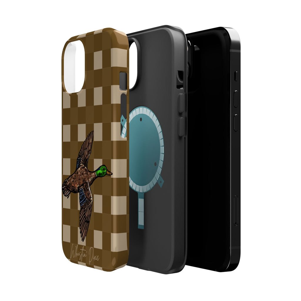 Duck Plaid Magnetic Impact-Resistant Phone Case