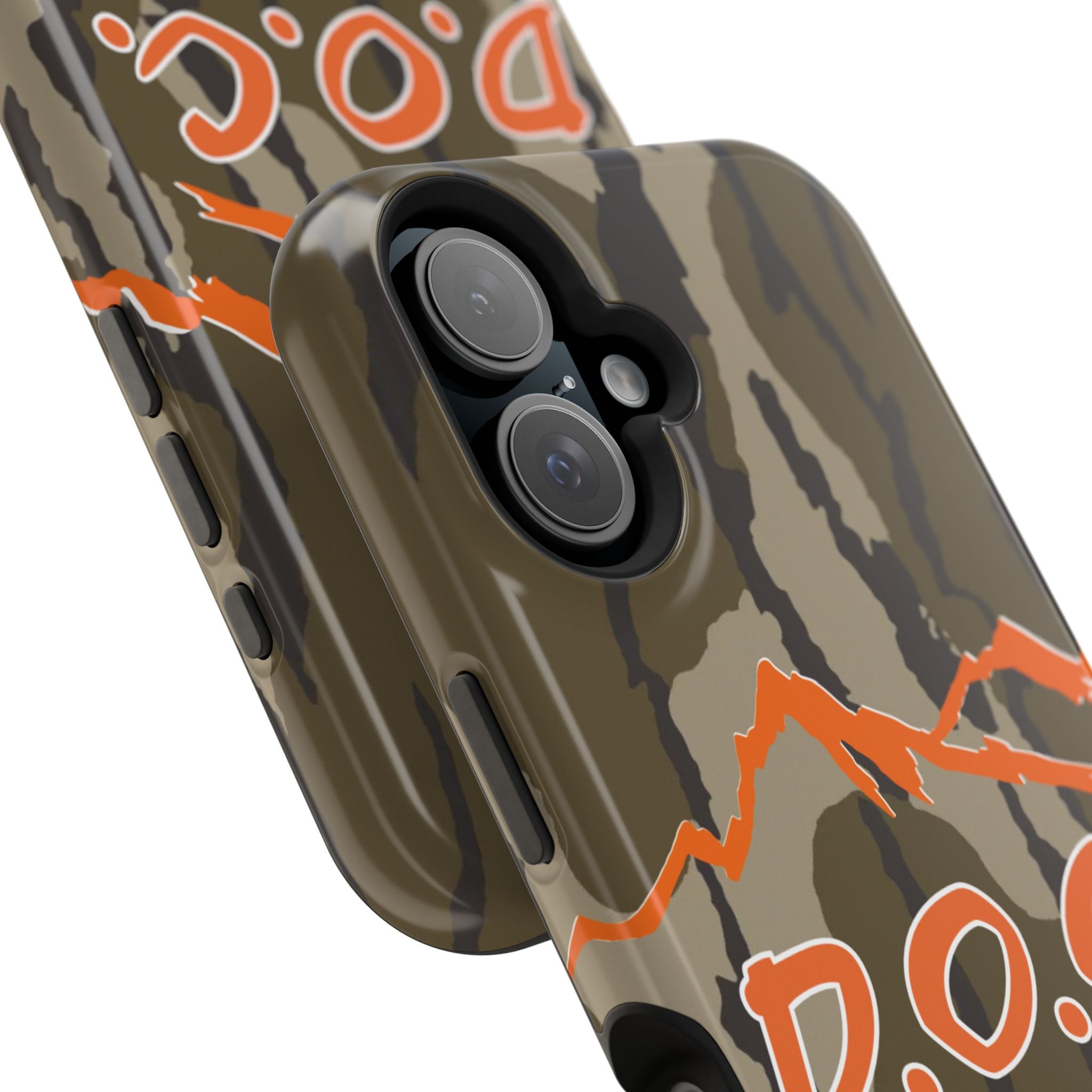 Camouflage Impact-Resistant Phone Case — D.O.C. Mountain Logo
