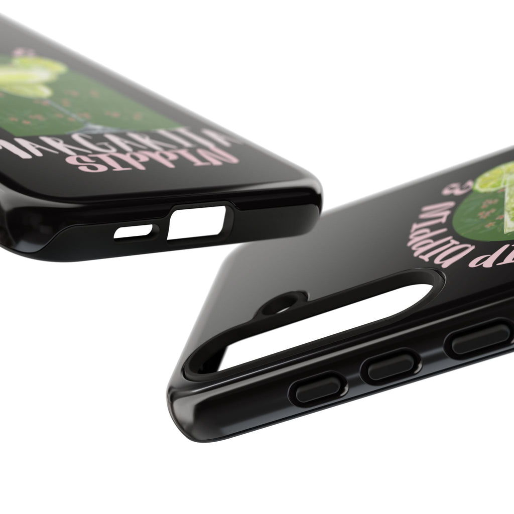 Margarita Sippin' Phone Case – 'Chip Dippin & Margarita Sippin' Cocktail Graphic