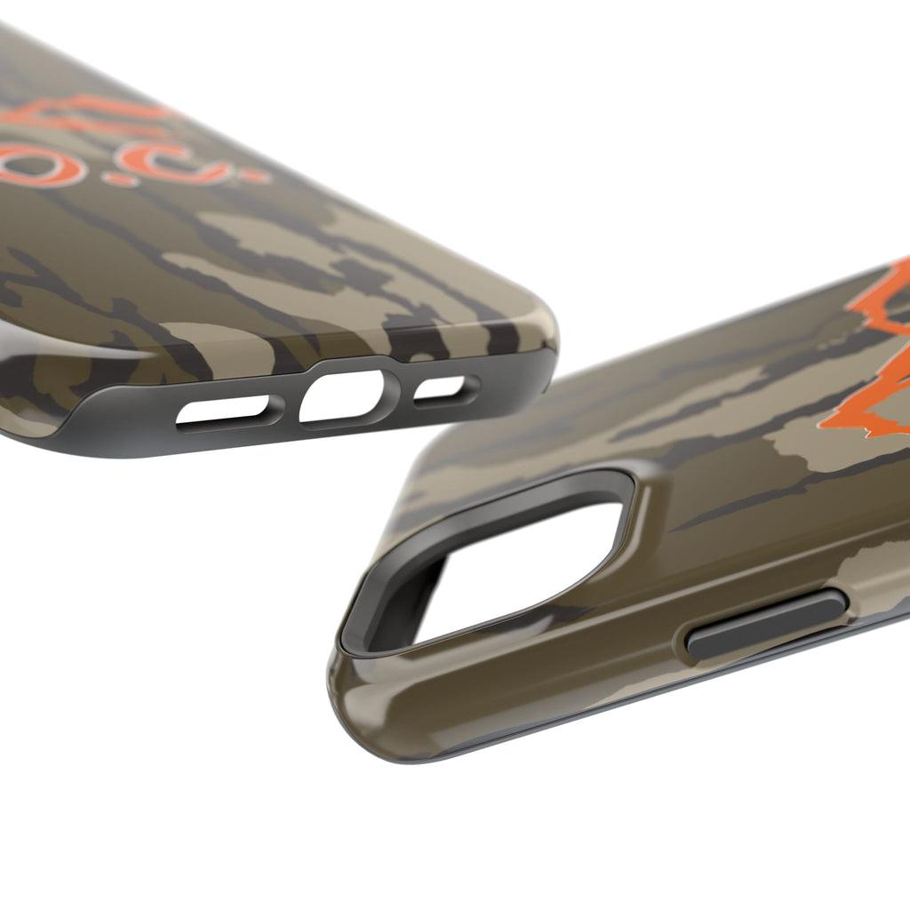 Camouflage Impact-Resistant Phone Case — D.O.C. Mountain Logo