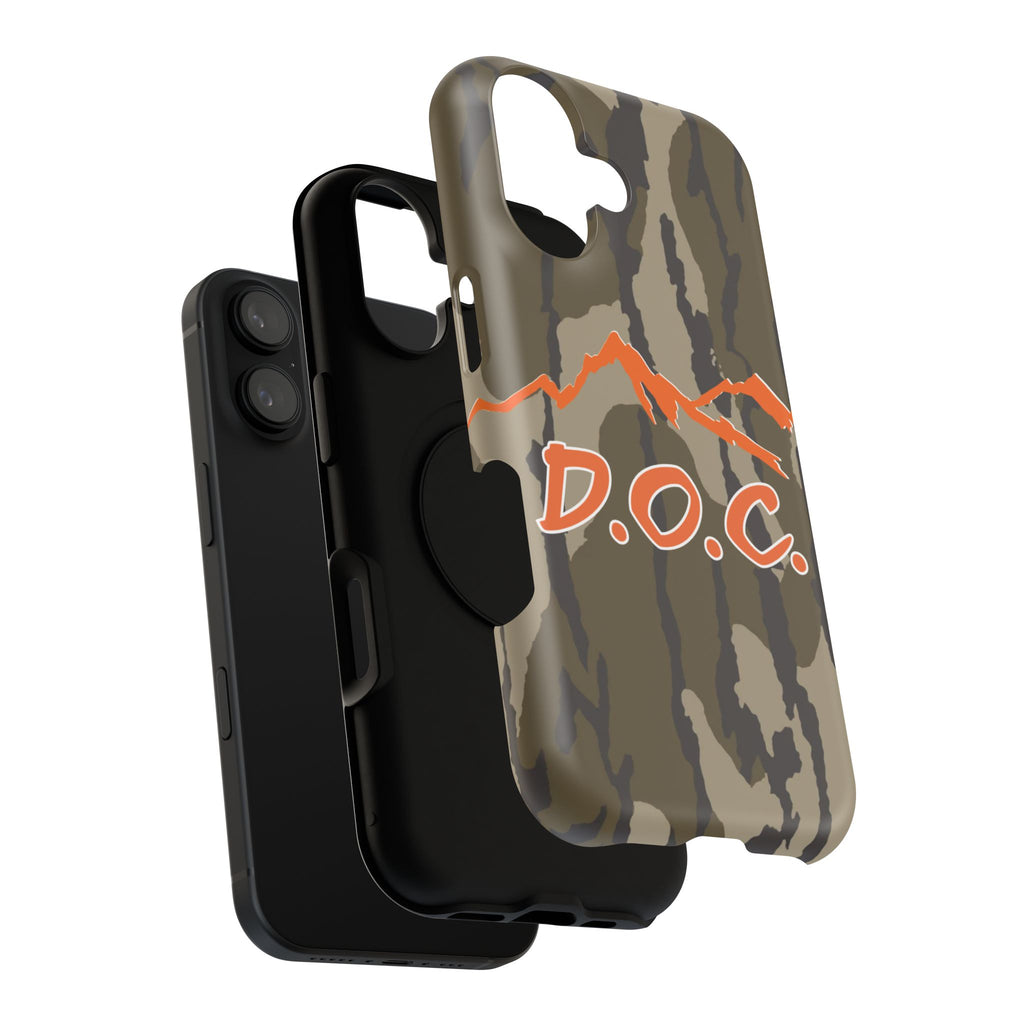 Camouflage Impact-Resistant Phone Case — D.O.C. Mountain Logo