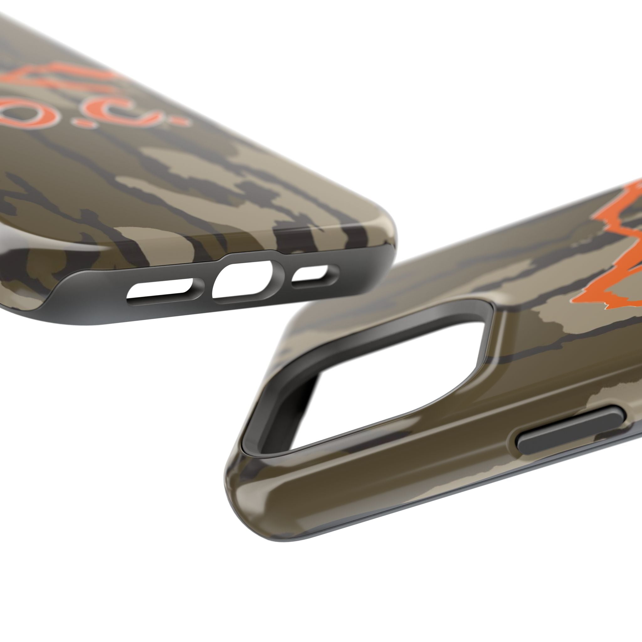 Camouflage Impact-Resistant Phone Case — D.O.C. Mountain Logo