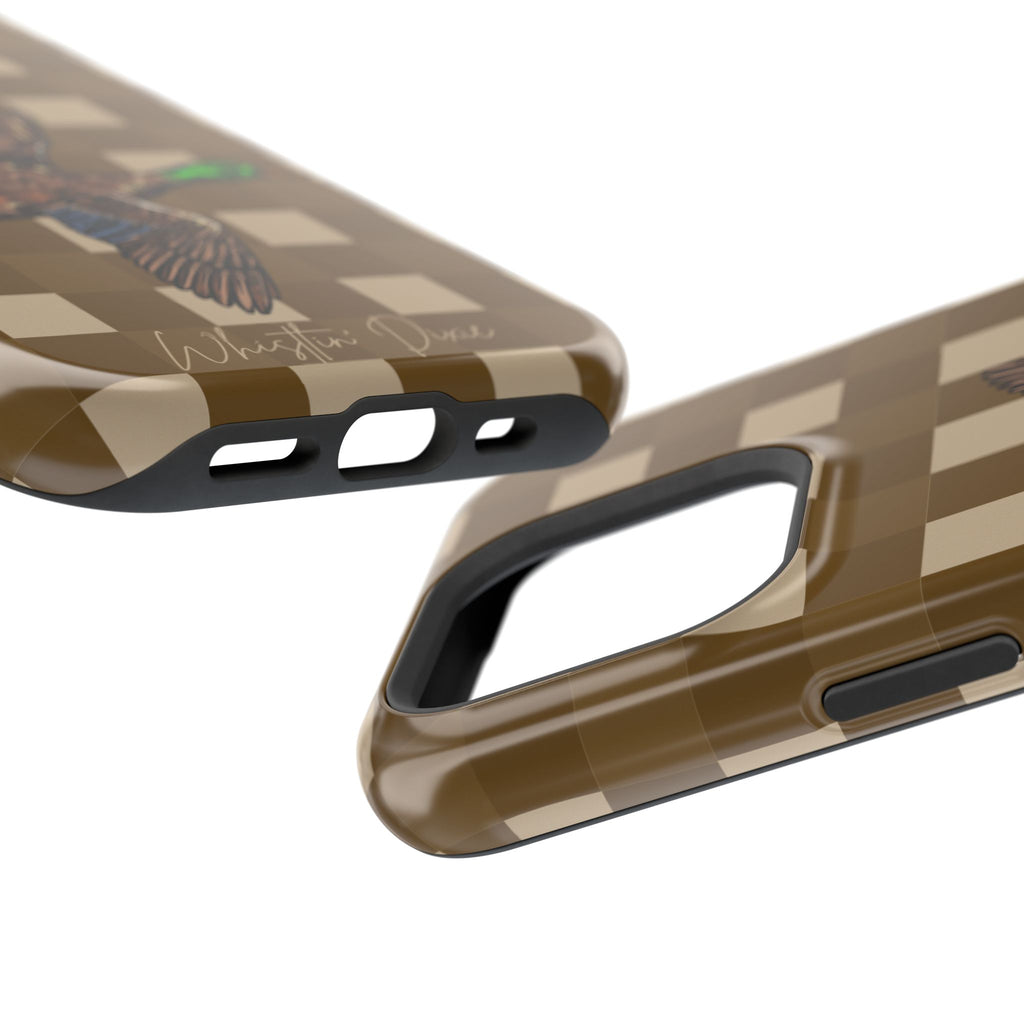 Duck Plaid Magnetic Impact-Resistant Phone Case