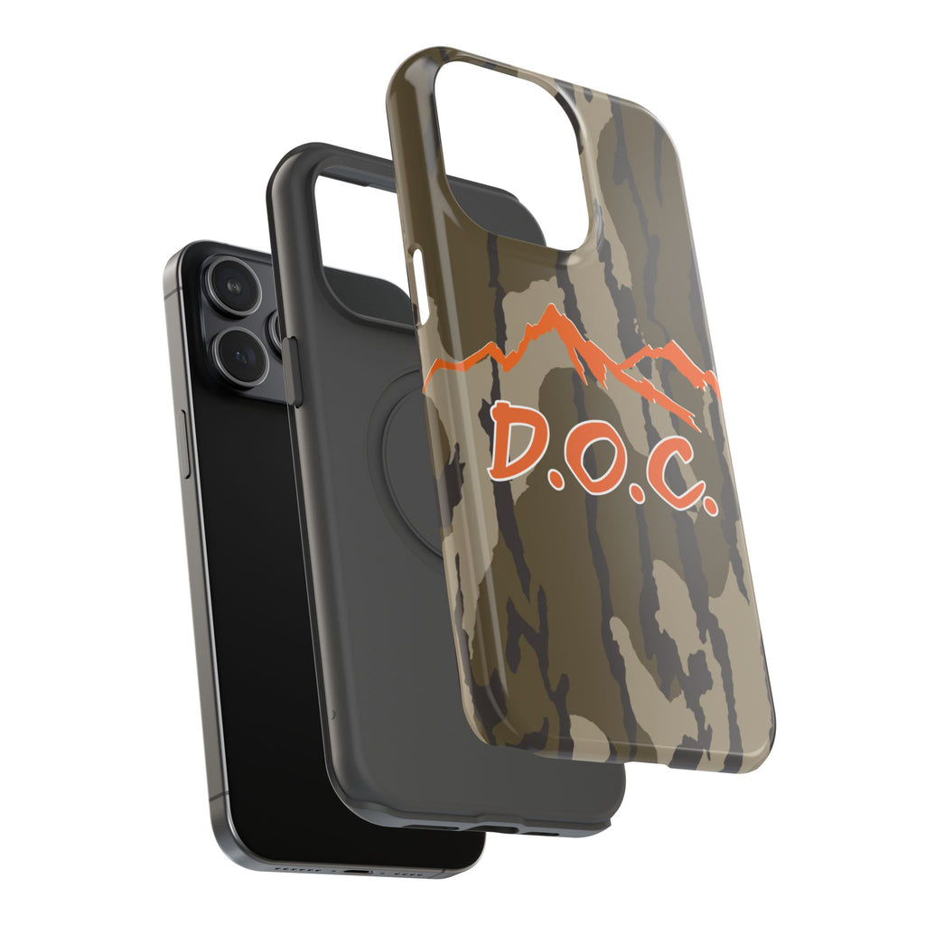 Camouflage Impact-Resistant Phone Case — D.O.C. Mountain Logo