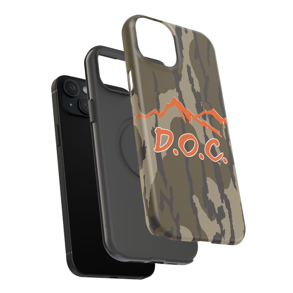 Camouflage Impact-Resistant Phone Case — D.O.C. Mountain Logo
