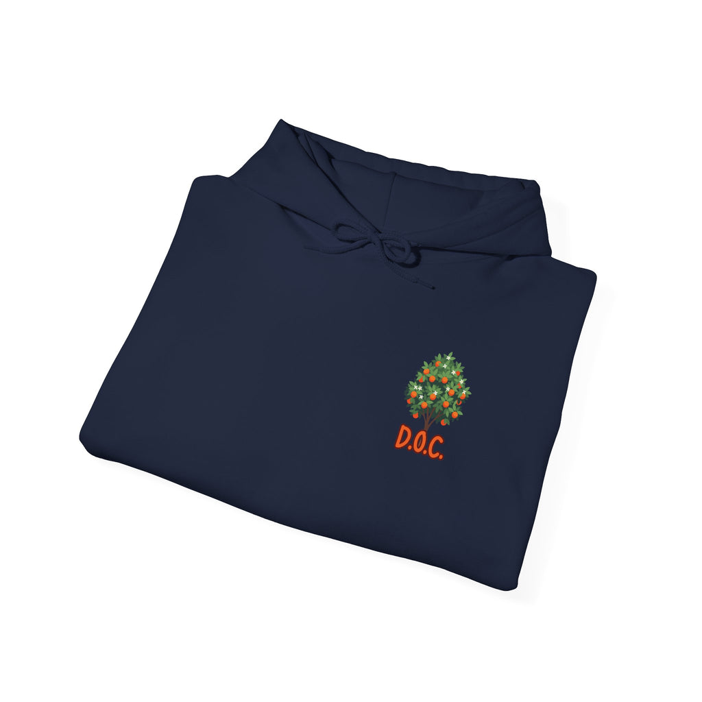 Tree Emblem Hoodie - Tiny Green Tree with DAC Text Chest Logo
