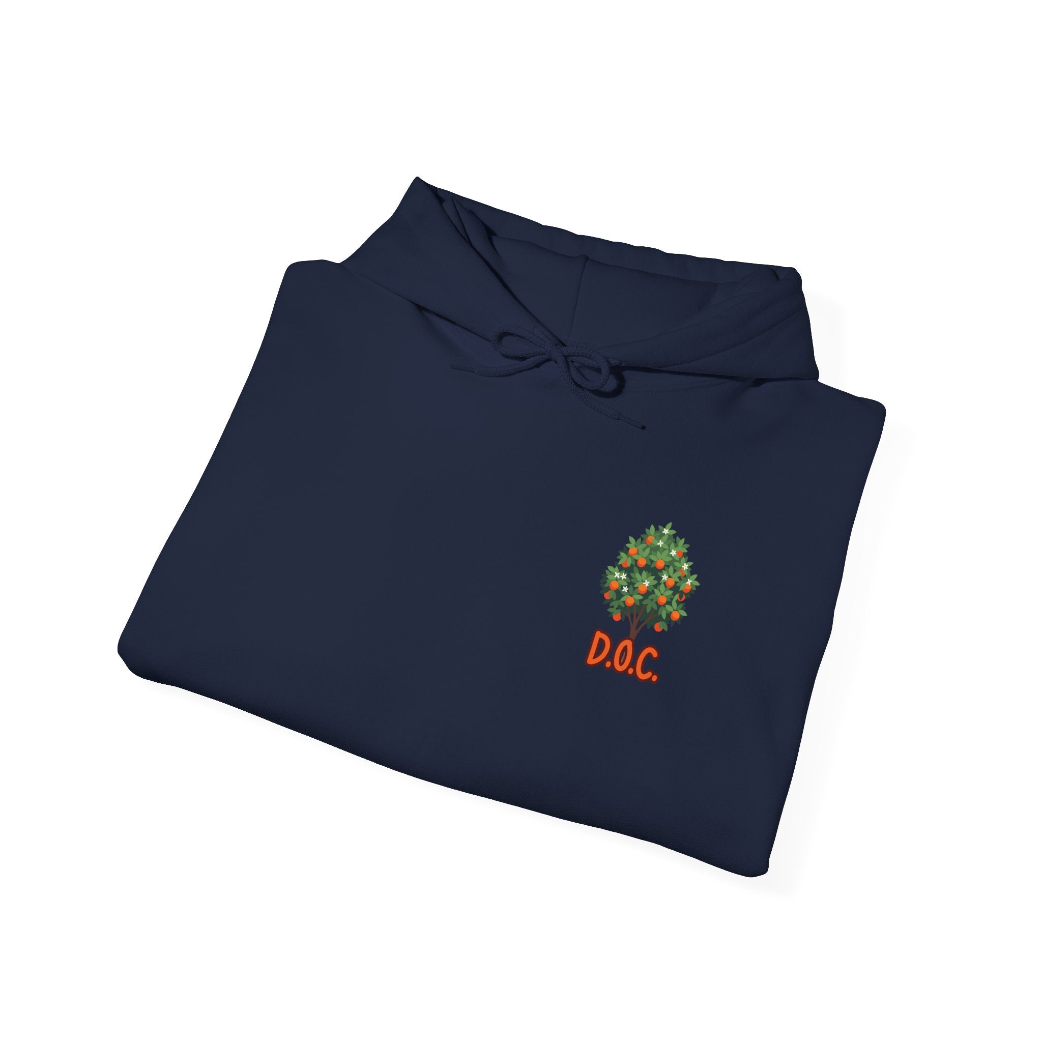 Tree Emblem Hoodie - Tiny Green Tree with DAC Text Chest Logo