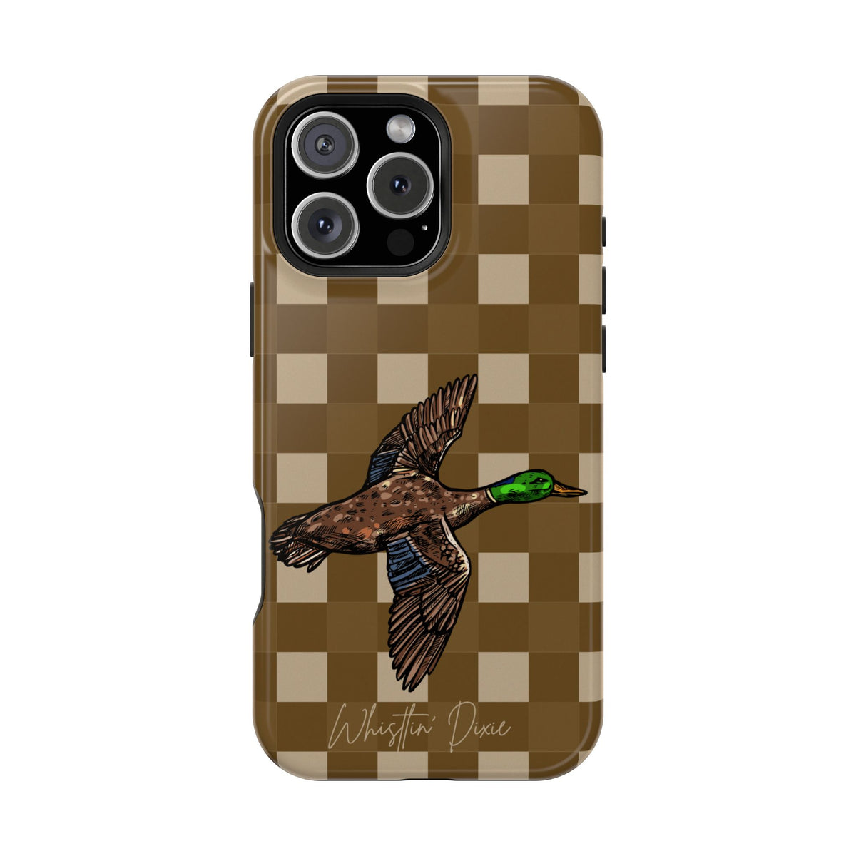 Duck Plaid Magnetic Impact-Resistant Phone Case