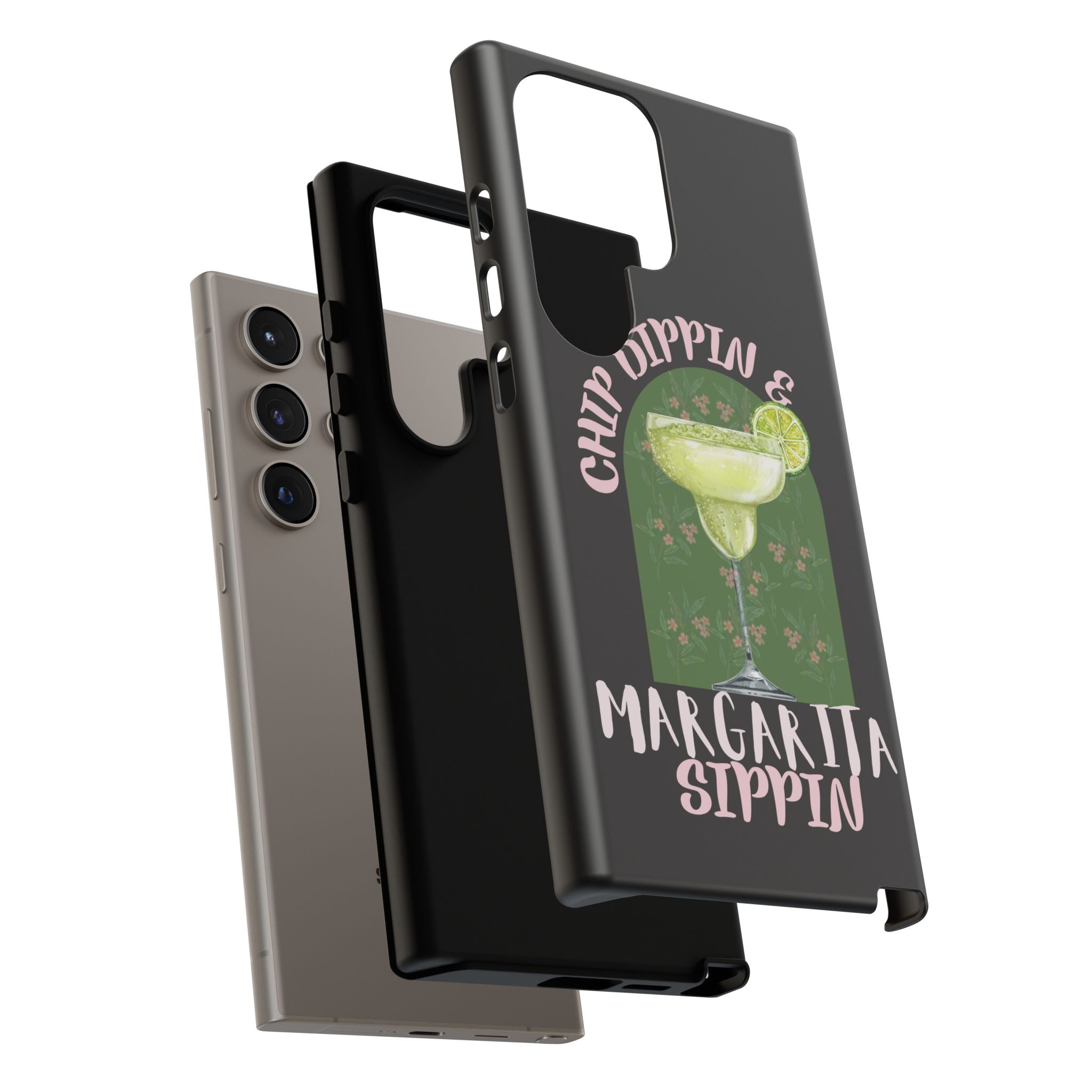 Margarita Sippin' Phone Case – 'Chip Dippin & Margarita Sippin' Cocktail Graphic