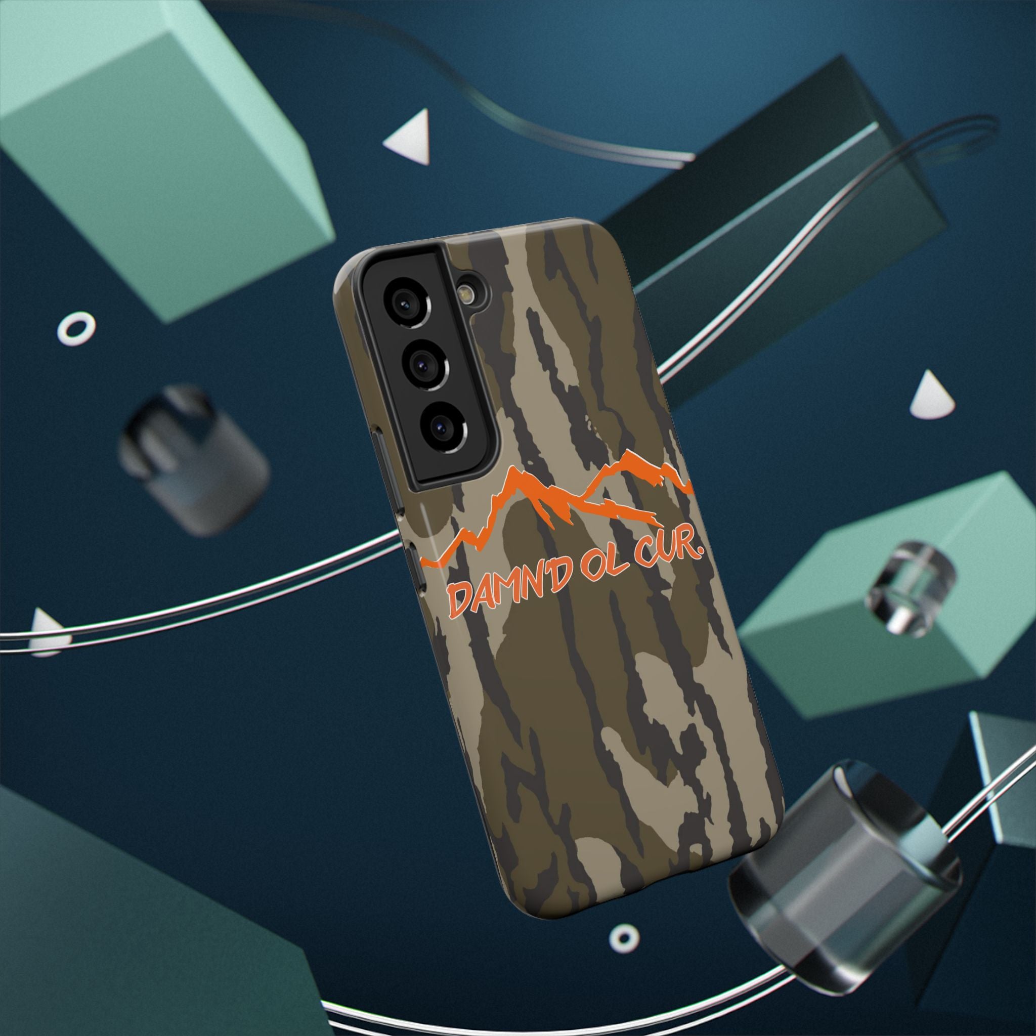 Camo Mountain Impact-Resistant Phone Case — 'Damn'd O'Clur' Outdoor Protective Cover