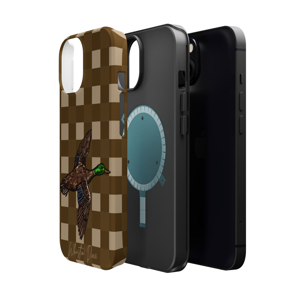 Duck Plaid Magnetic Impact-Resistant Phone Case