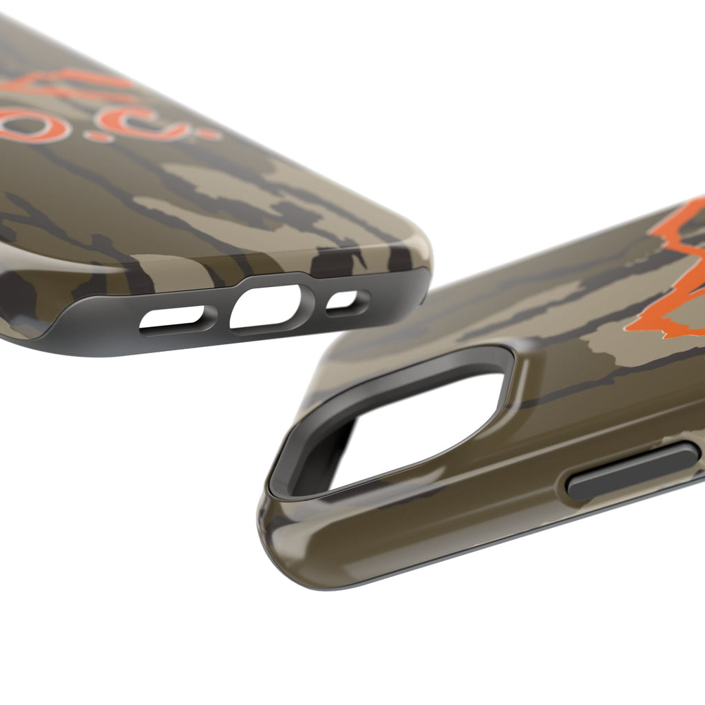 Camouflage Impact-Resistant Phone Case — D.O.C. Mountain Logo