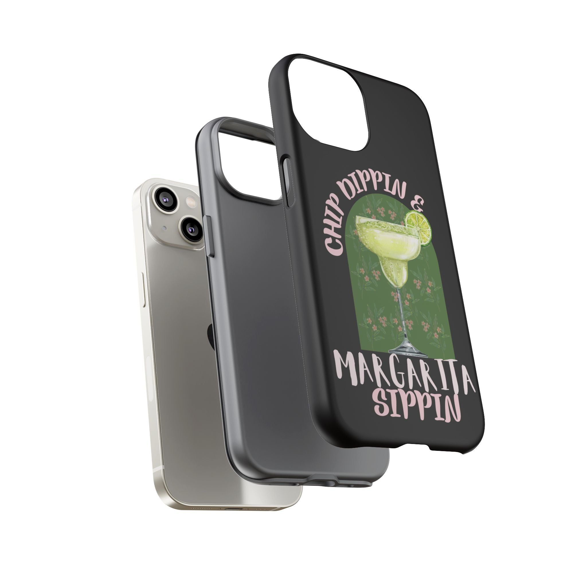 Margarita Sippin' Phone Case – 'Chip Dippin & Margarita Sippin' Cocktail Graphic