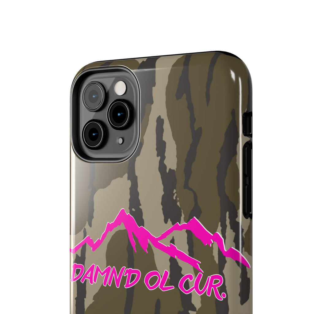 Camo 'Damnd Ol Cur' Tough Phone Case — Pink Mountain Protective Cover