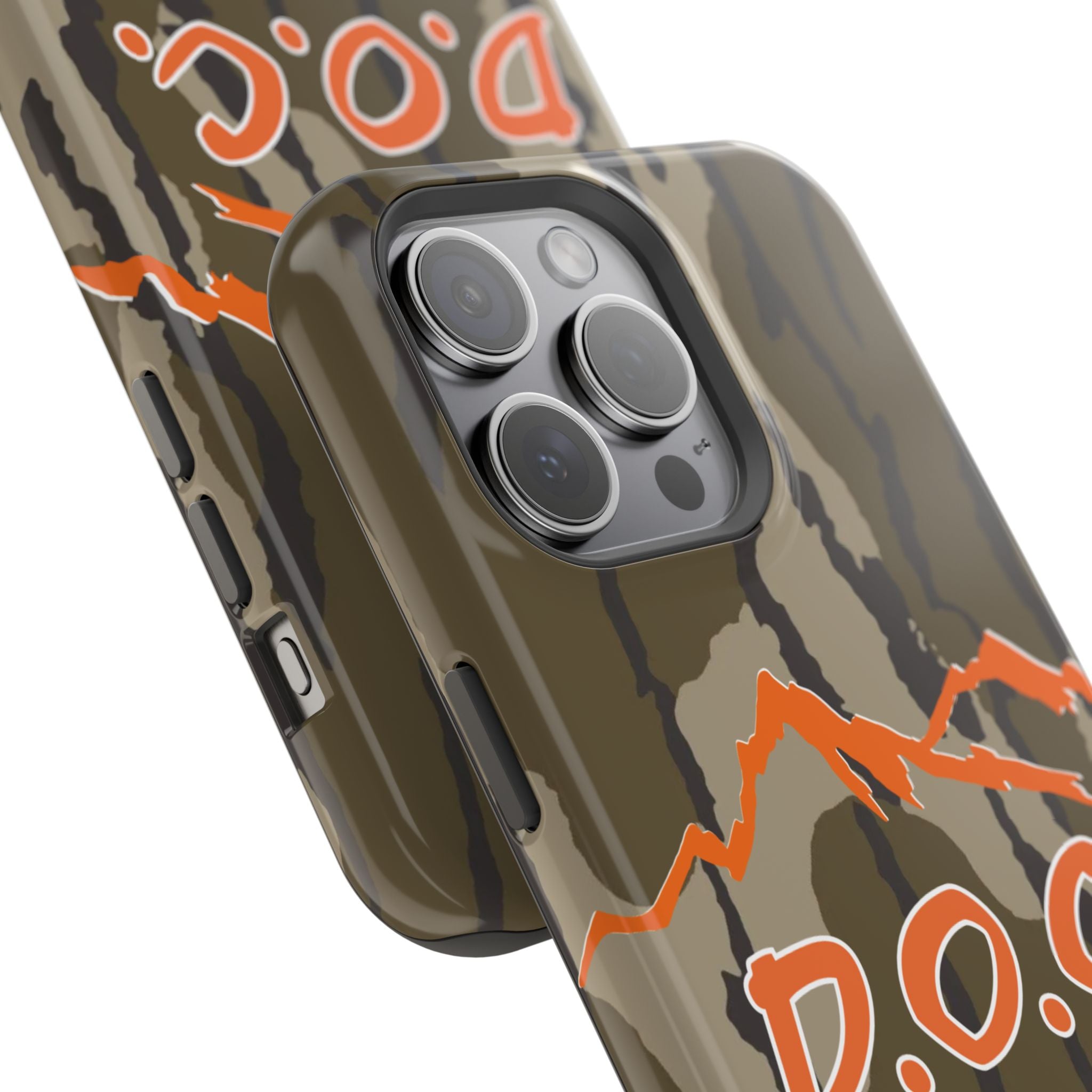 Camouflage Impact-Resistant Phone Case — D.O.C. Mountain Logo