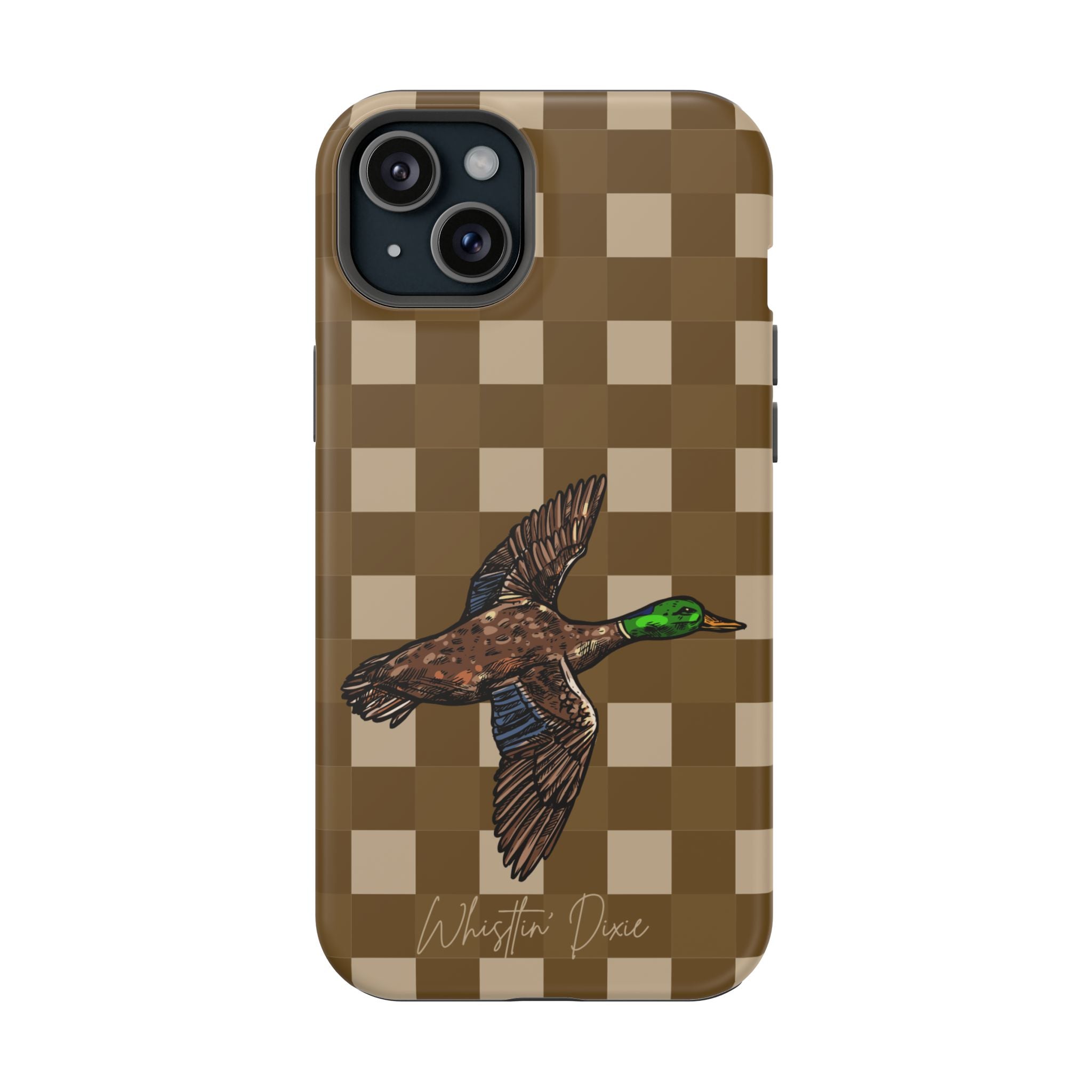 Duck Plaid Magnetic Impact-Resistant Phone Case
