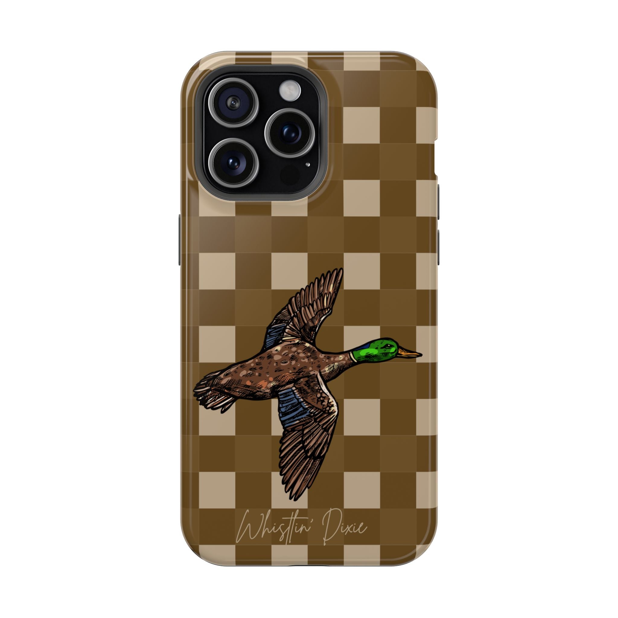 Duck Plaid Magnetic Impact-Resistant Phone Case