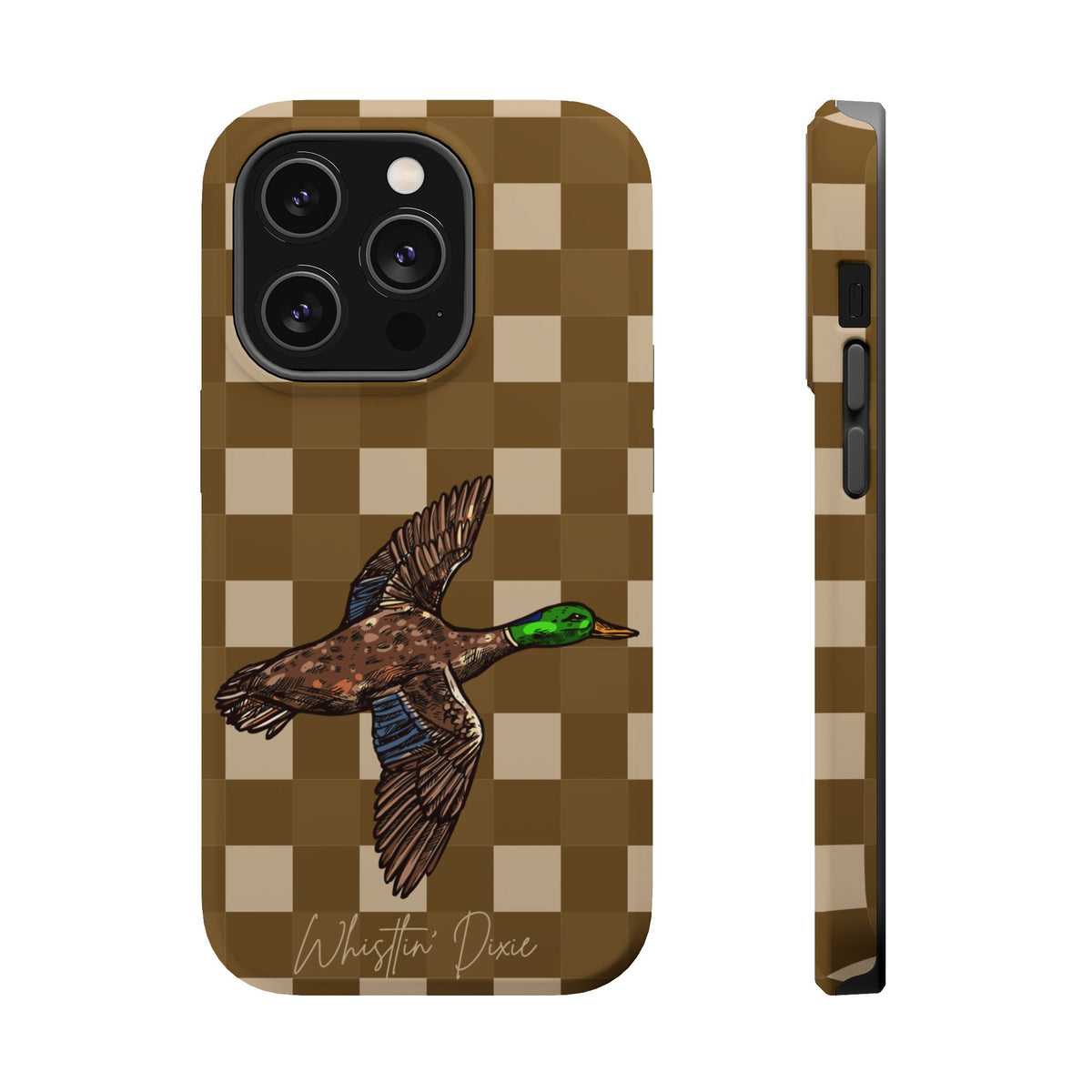 Duck Plaid Magnetic Impact-Resistant Phone Case
