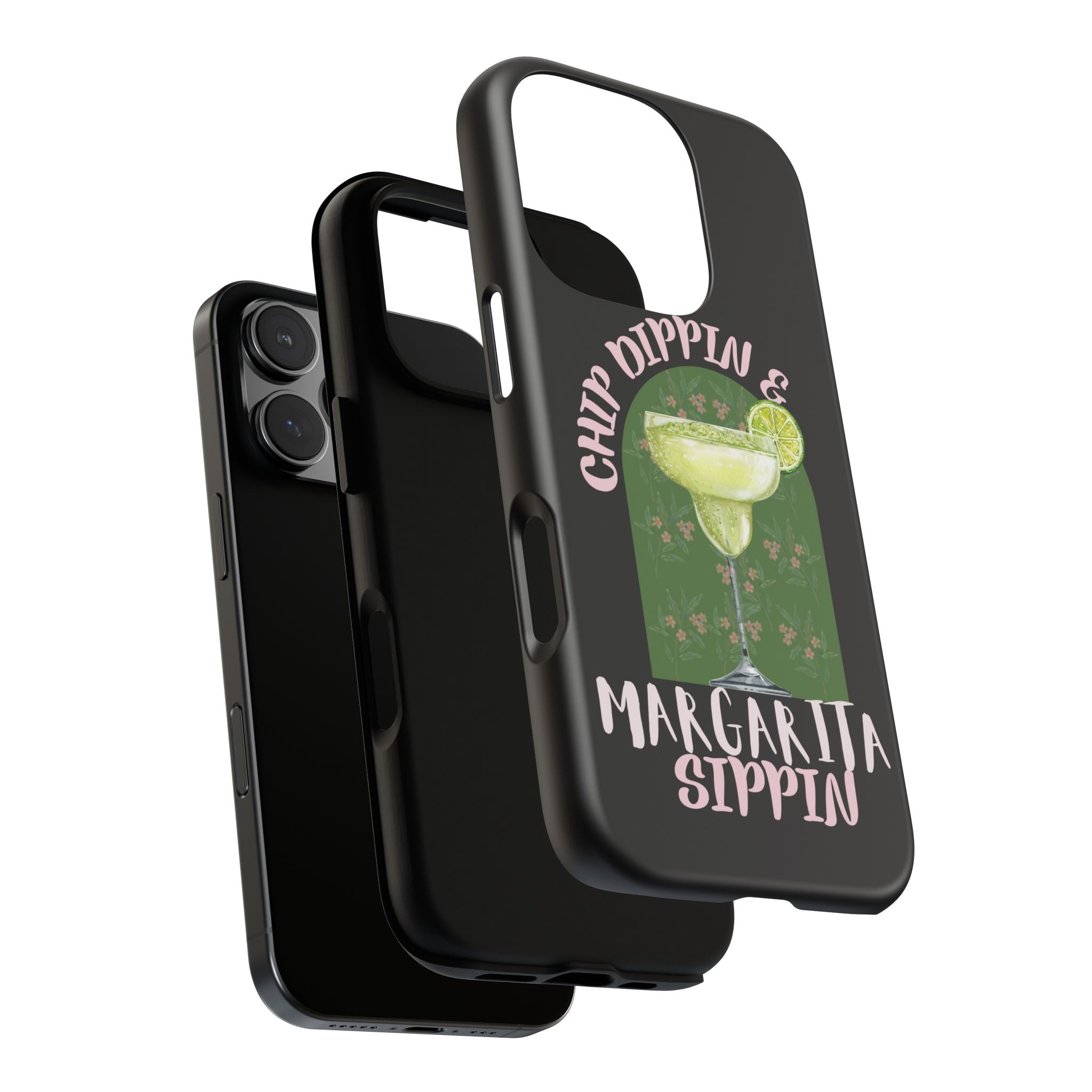 Margarita Sippin' Phone Case – 'Chip Dippin & Margarita Sippin' Cocktail Graphic