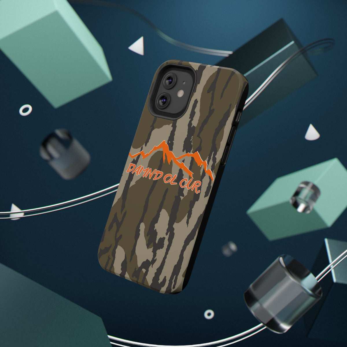 Camo Mountain Impact-Resistant Phone Case — 'Damn'd O'Clur' Outdoor Protective Cover