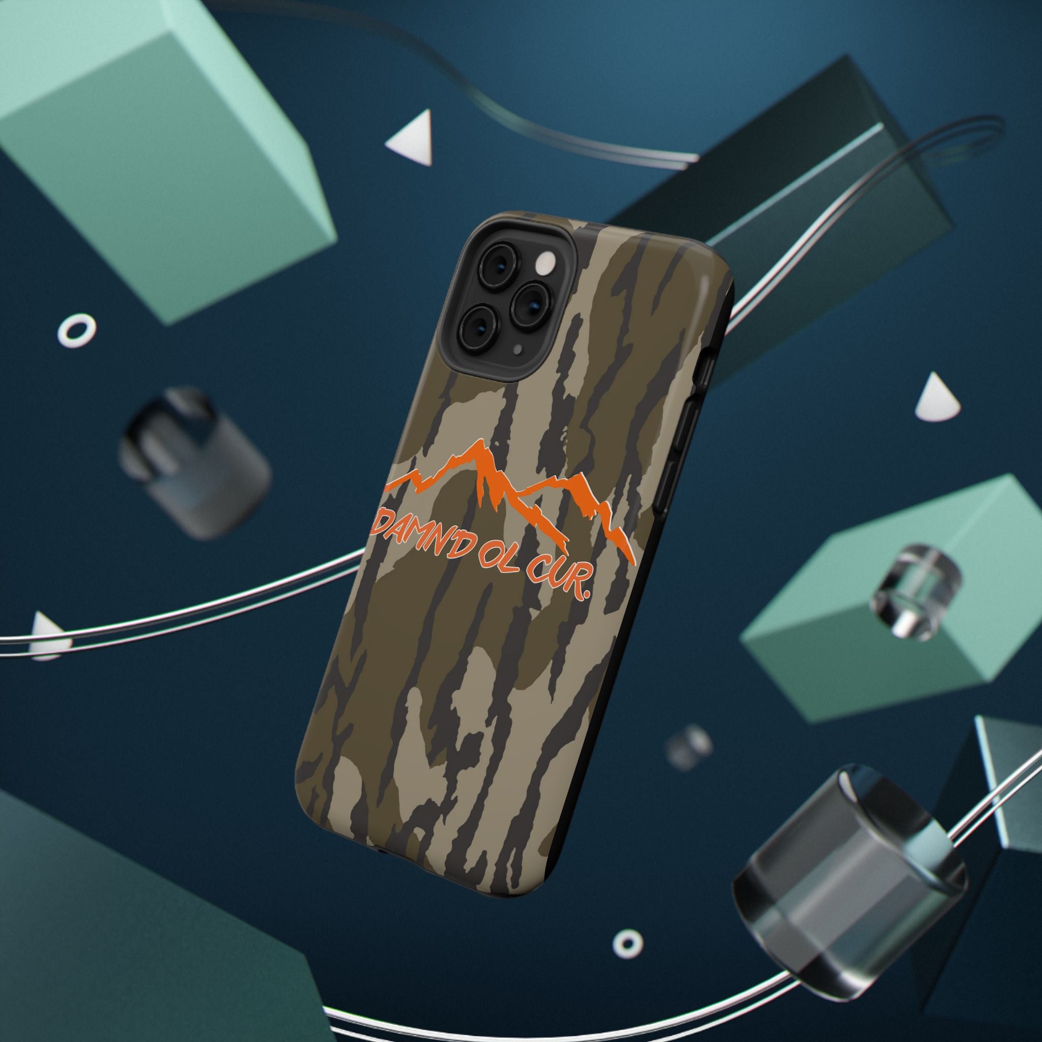 Camo Mountain Impact-Resistant Phone Case — 'Damn'd O'Clur' Outdoor Protective Cover