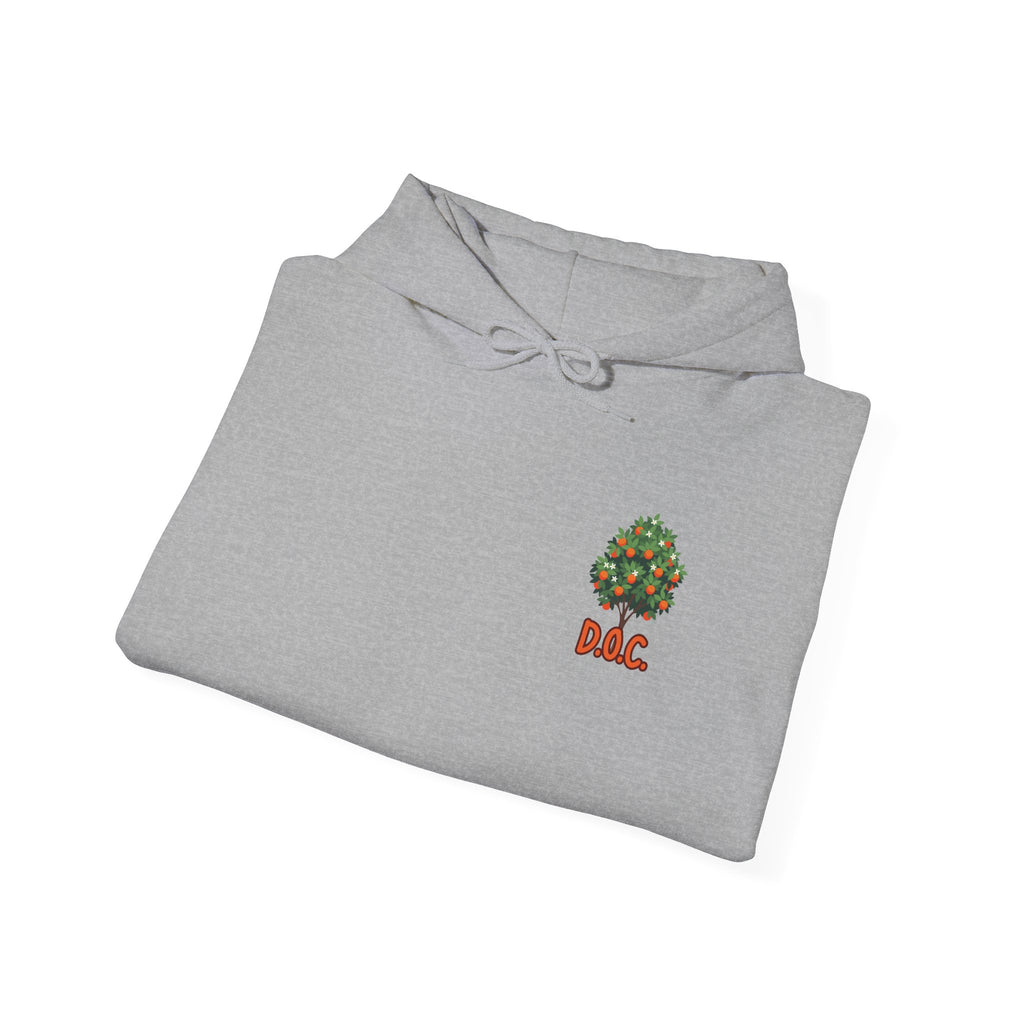 Tree Emblem Hoodie - Tiny Green Tree with DAC Text Chest Logo