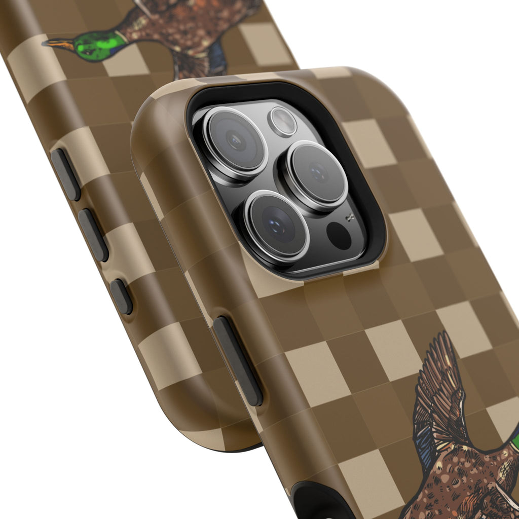 Duck Plaid Magnetic Impact-Resistant Phone Case