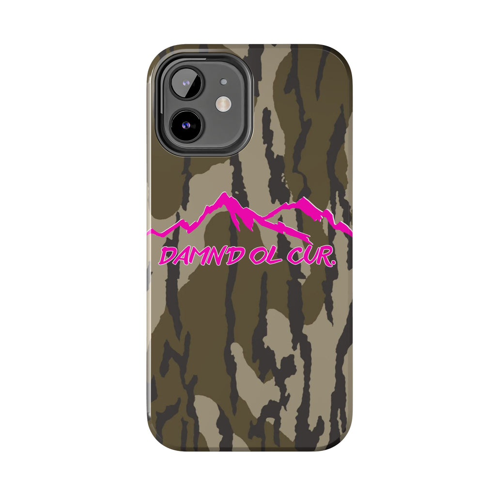 Camo 'Damnd Ol Cur' Tough Phone Case — Pink Mountain Protective Cover