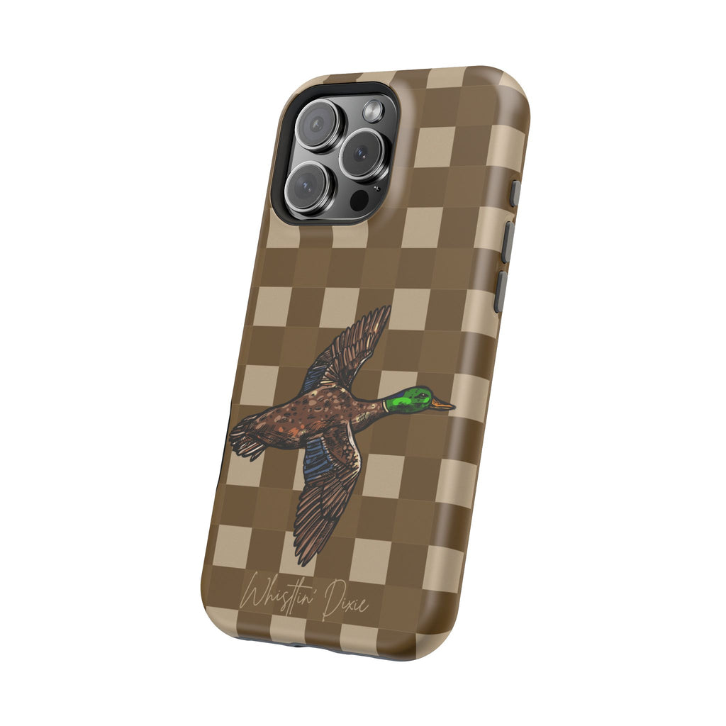 Duck Plaid Magnetic Impact-Resistant Phone Case
