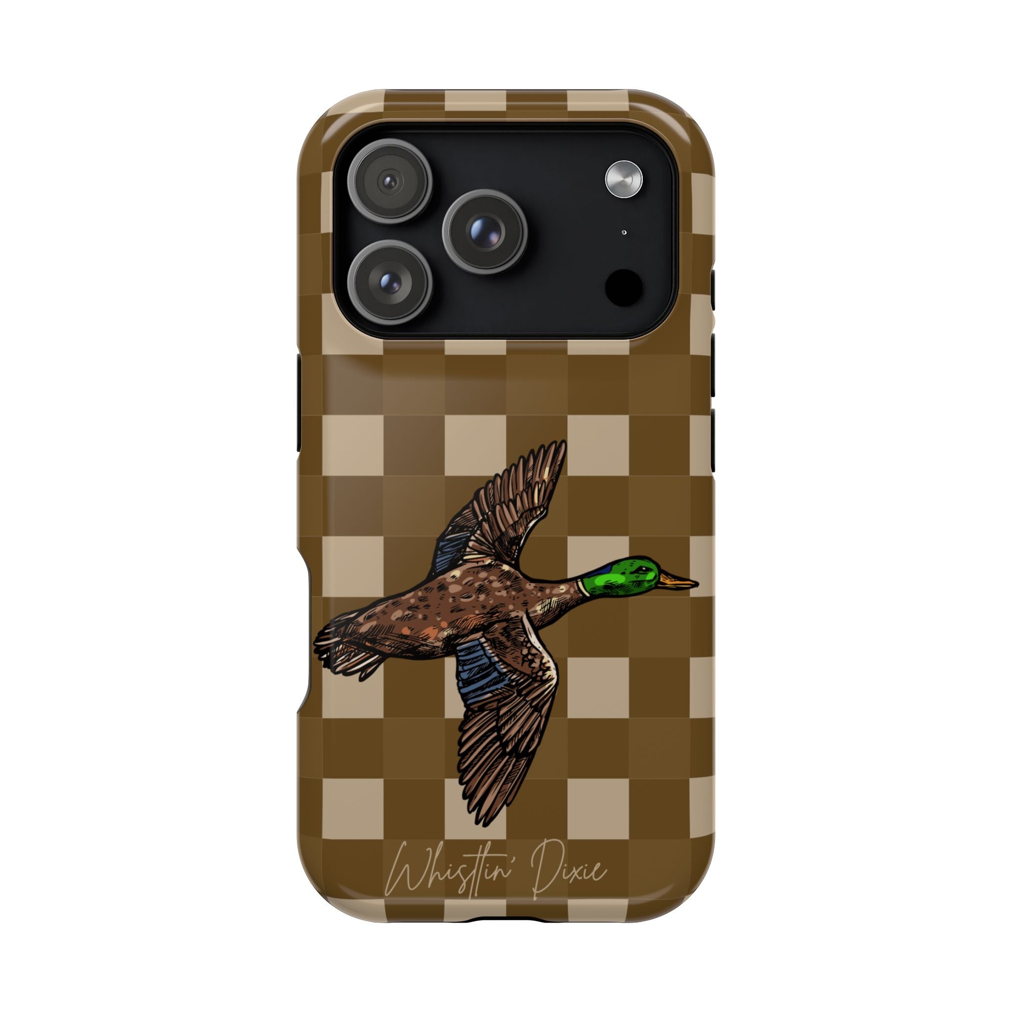 Duck Plaid Magnetic Impact-Resistant Phone Case