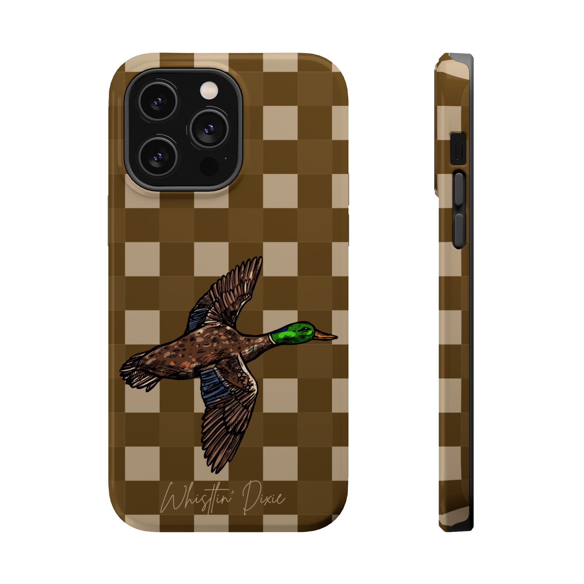 Duck Plaid Magnetic Impact-Resistant Phone Case