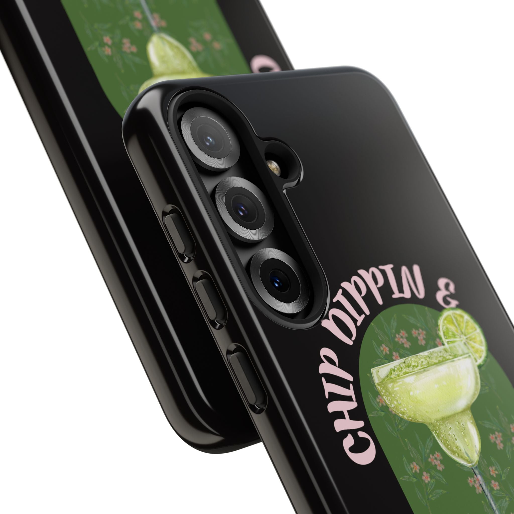 Margarita Sippin' Phone Case – 'Chip Dippin & Margarita Sippin' Cocktail Graphic