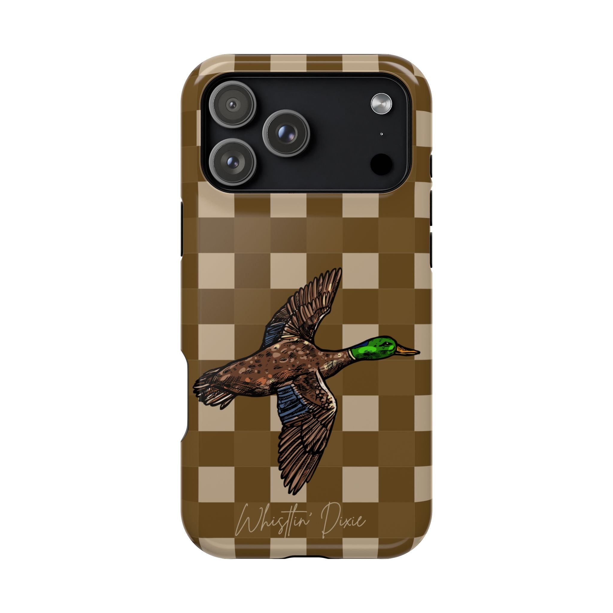 Duck Plaid Magnetic Impact-Resistant Phone Case
