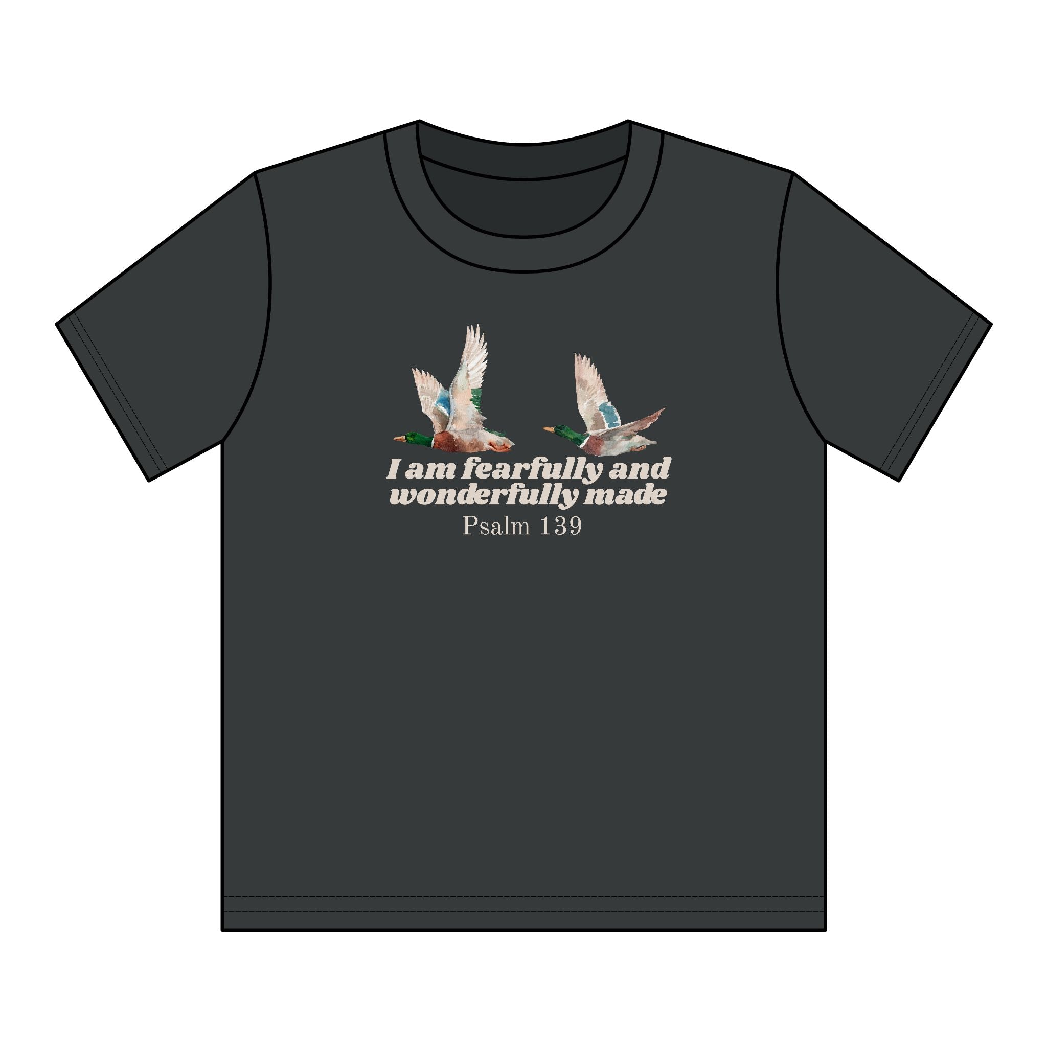 Youth Tee — "I Am Fearfully and Wonderfully Made" Psalm 139 Kids T-Shirt