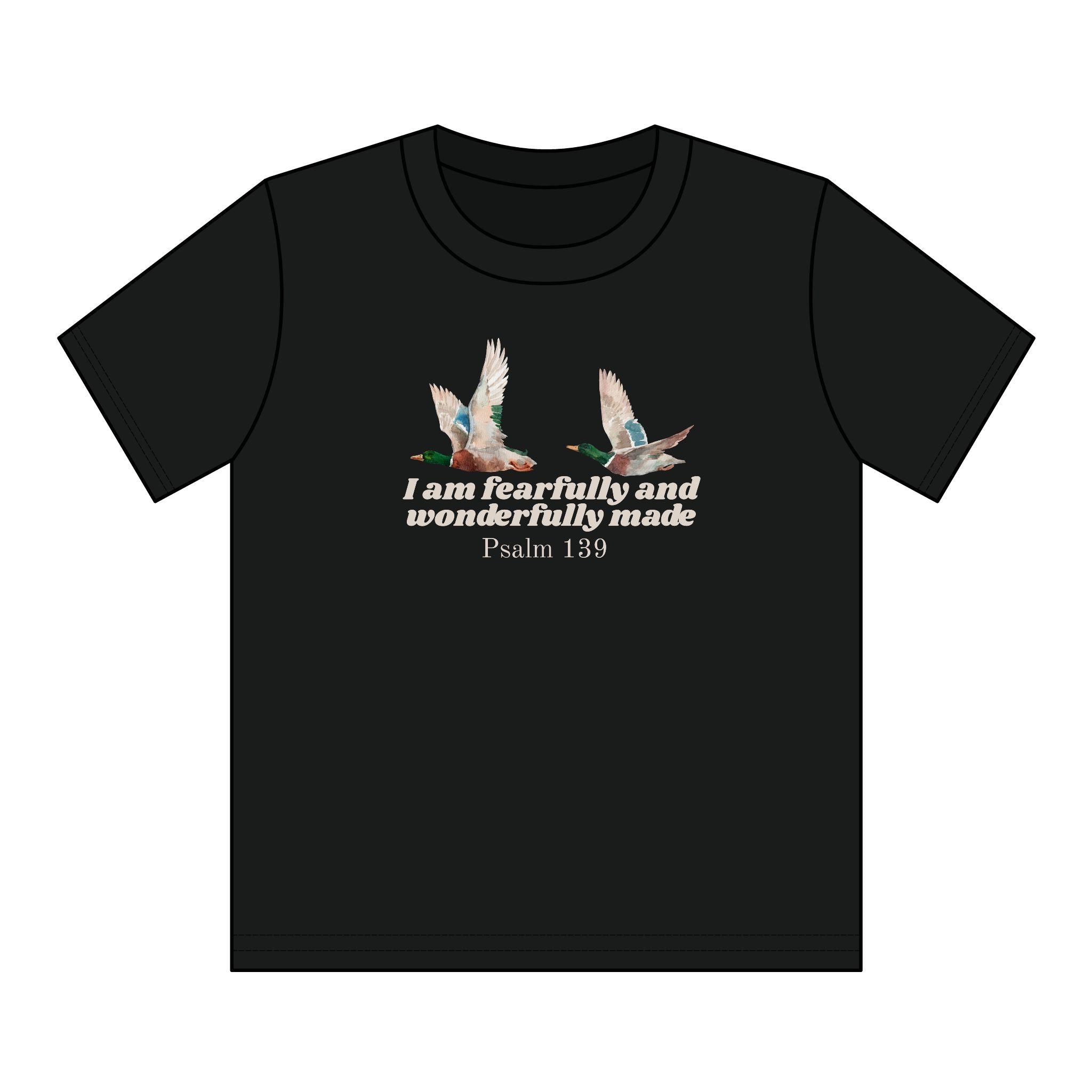Youth Tee — "I Am Fearfully and Wonderfully Made" Psalm 139 Kids T-Shirt