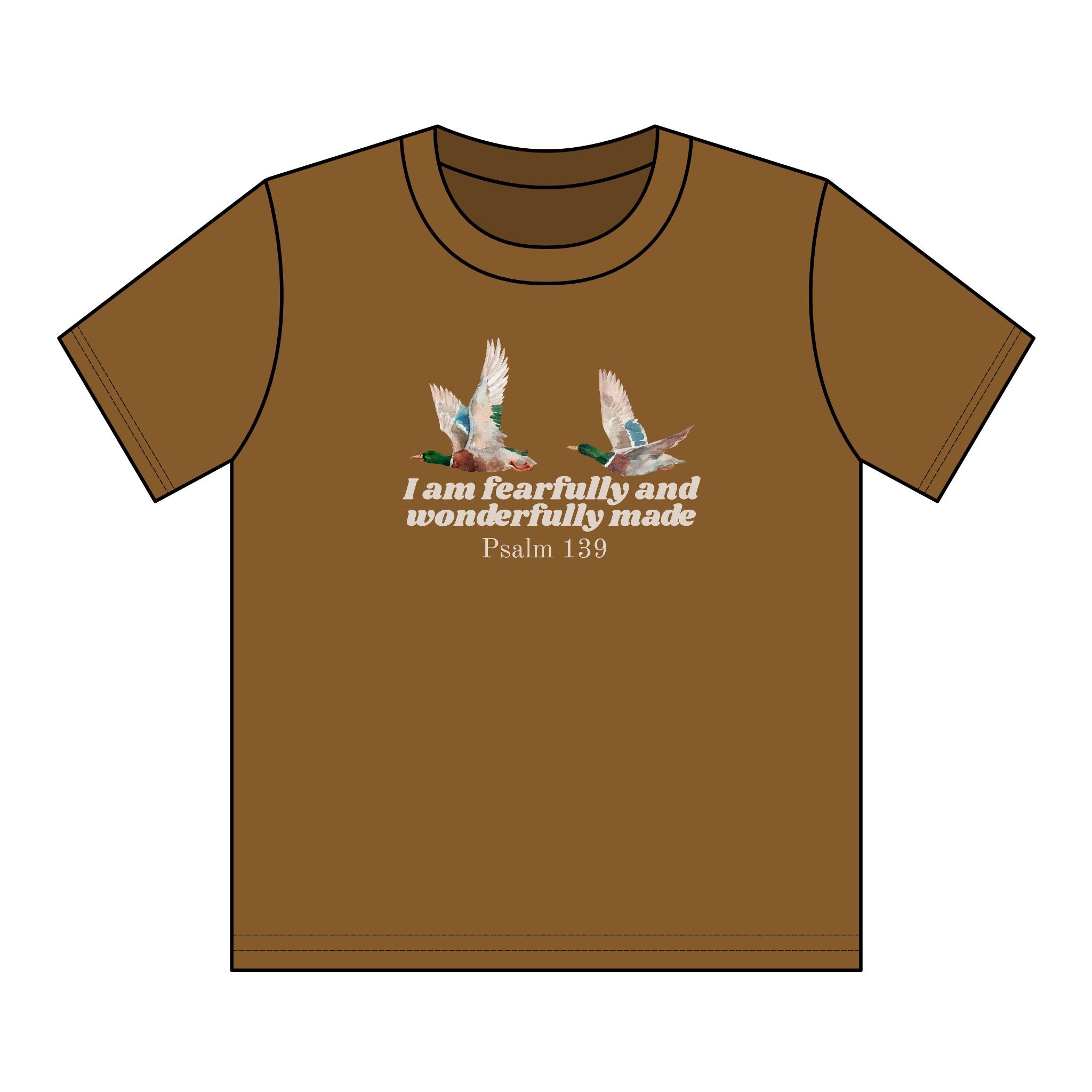 Youth Tee — "I Am Fearfully and Wonderfully Made" Psalm 139 Kids T-Shirt