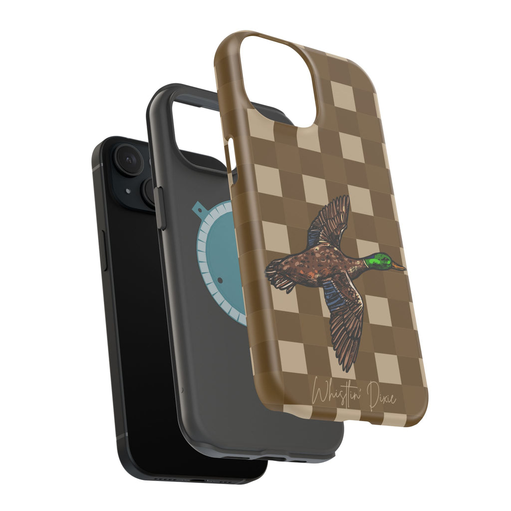 Duck Plaid Magnetic Impact-Resistant Phone Case