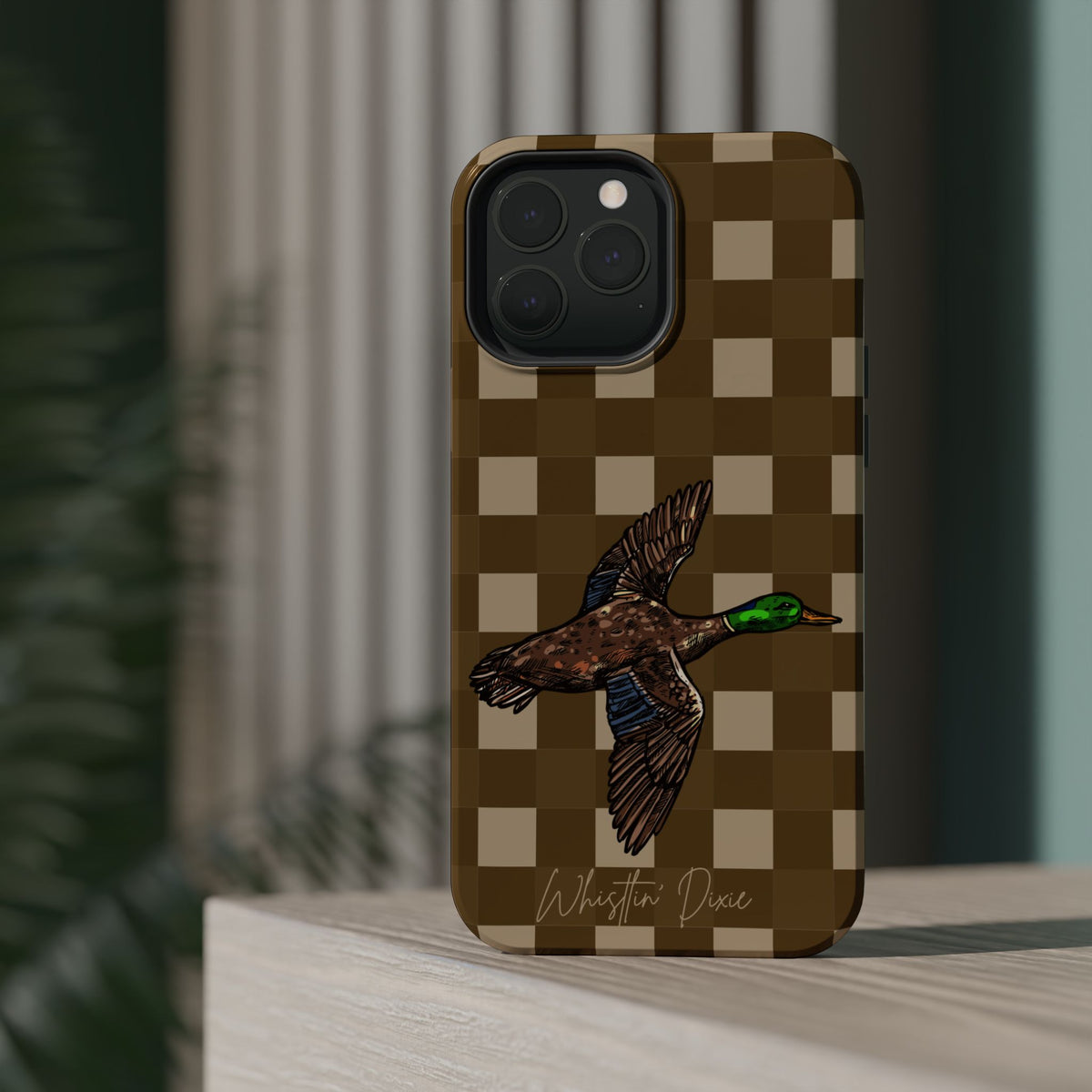 Duck Plaid Magnetic Impact-Resistant Phone Case