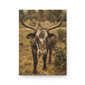 Longhorn Bull Hardcover Journal — Rustic Farmhouse Lined Notebook