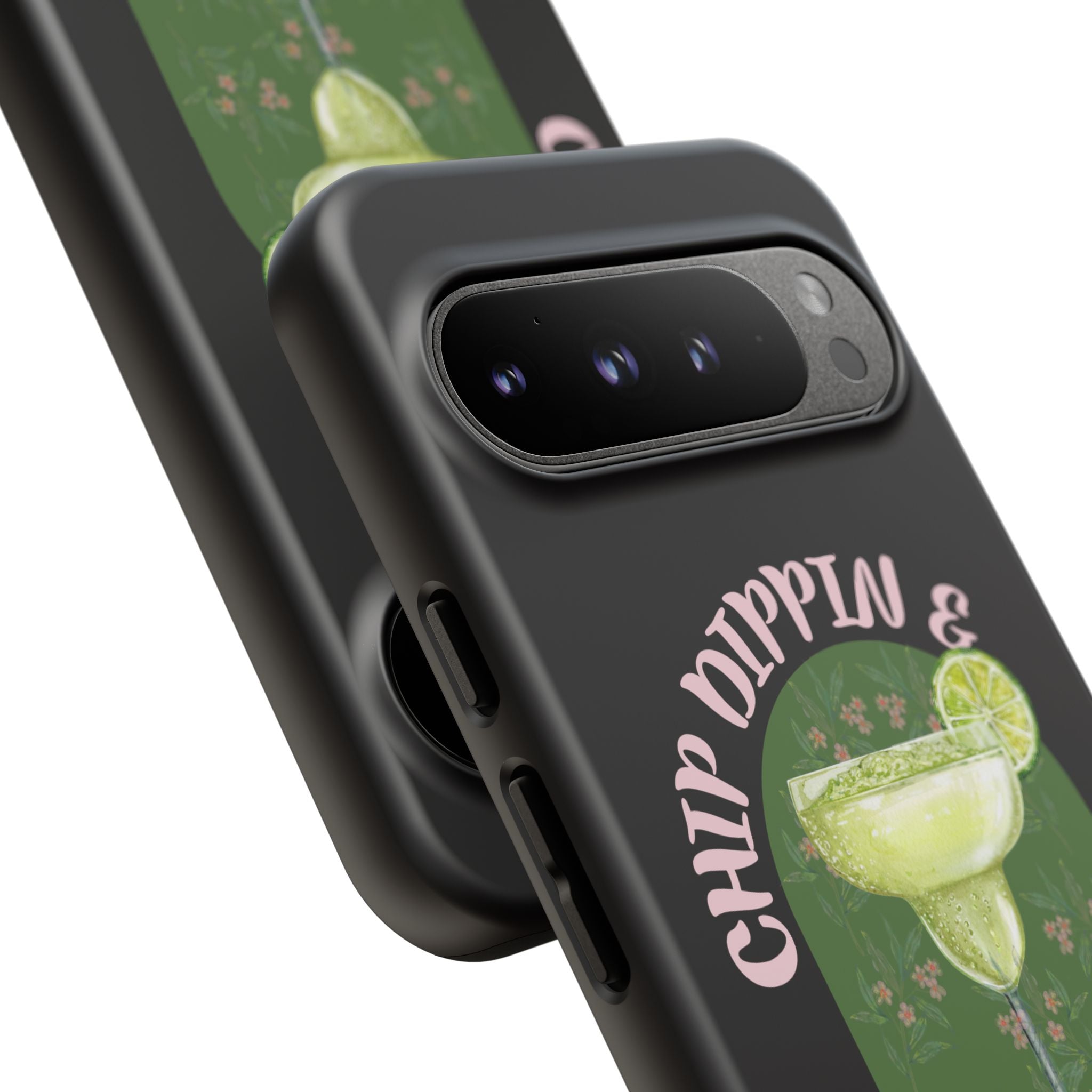 Margarita Sippin' Phone Case – 'Chip Dippin & Margarita Sippin' Cocktail Graphic