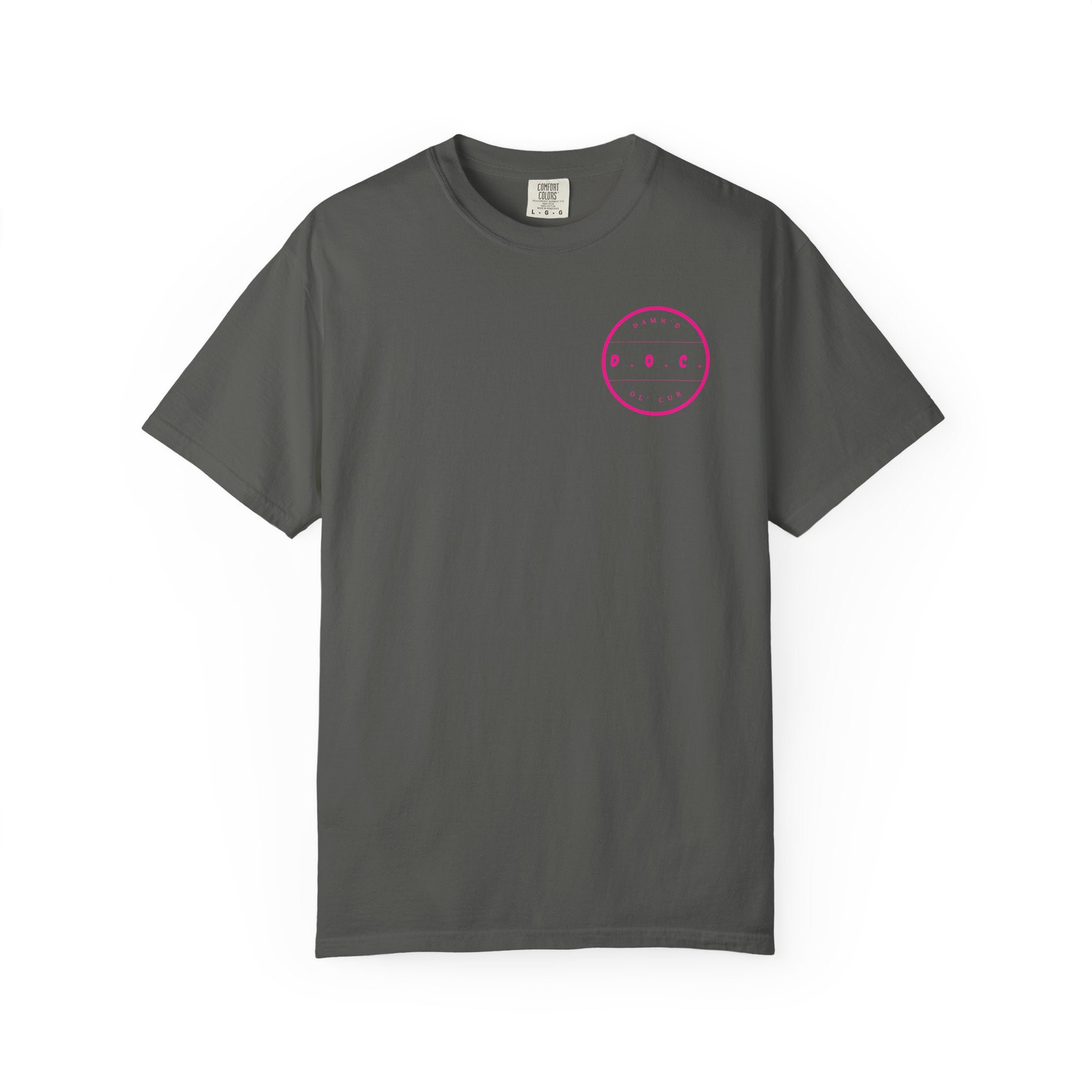 Dog Portrait T‑Shirt — 'Damn'd Ol Cur Co.' Graphic Tee